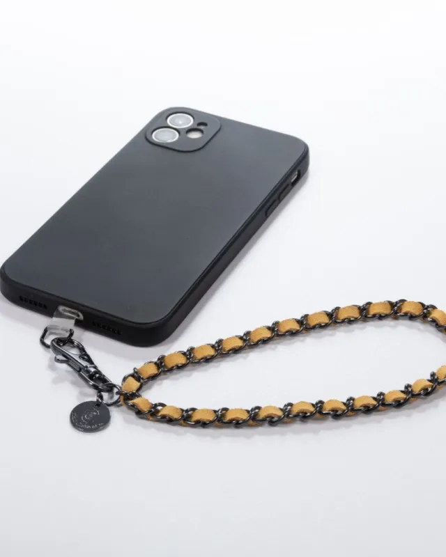Khaki Metallica Phone Wristlet sold by Boston Proper