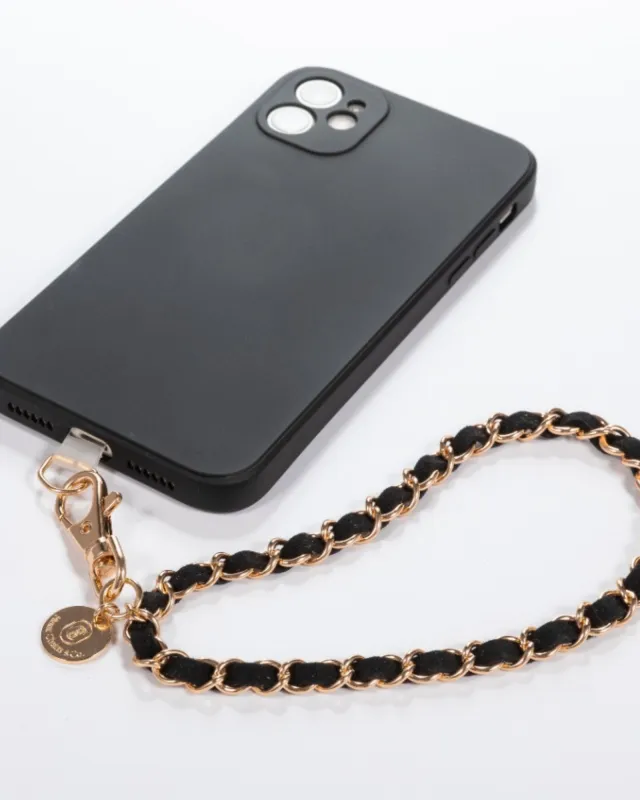 Golden Black Phone Wristlet sold by Boston Proper