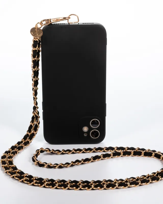Golden Black Crossbody Phone Chain sold by Boston Proper
