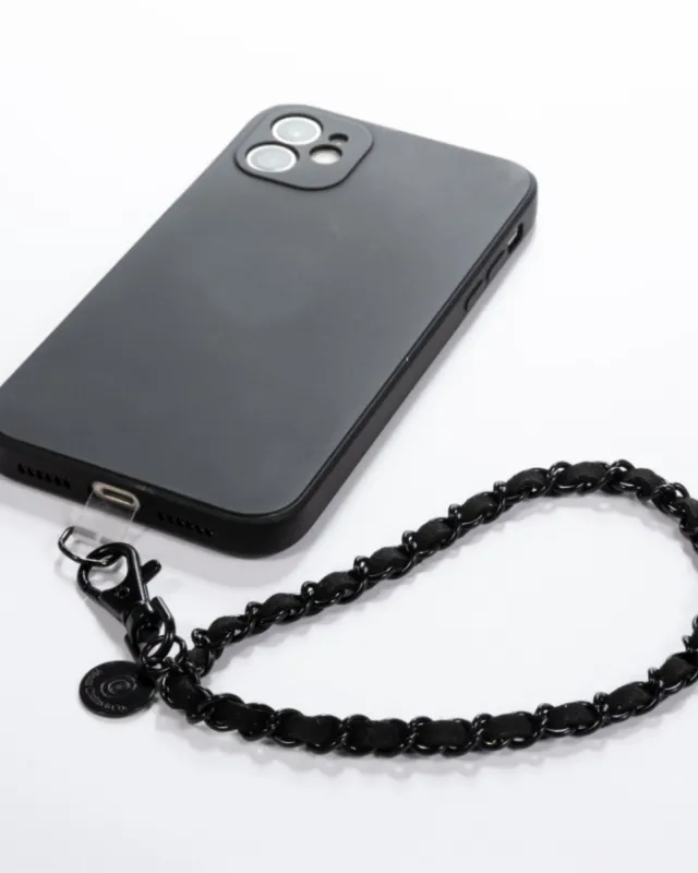 Black on Black Phone Wristlet sold by Boston Proper