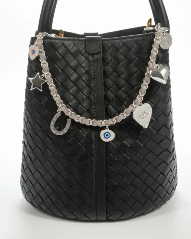 Charm & Chance Silver Bag Charm sold by Boston Proper