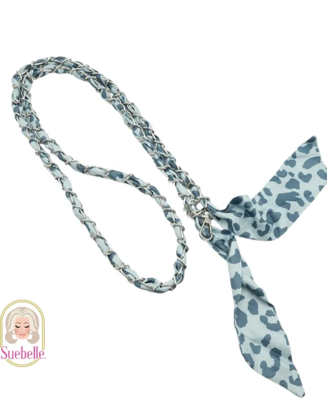 Denim Cheetah Crossbody Phone Chain sold by Boston Proper