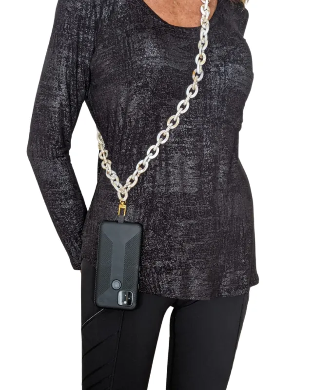 Vanilla Latte Crossbody Phone Chain sold by Boston Proper