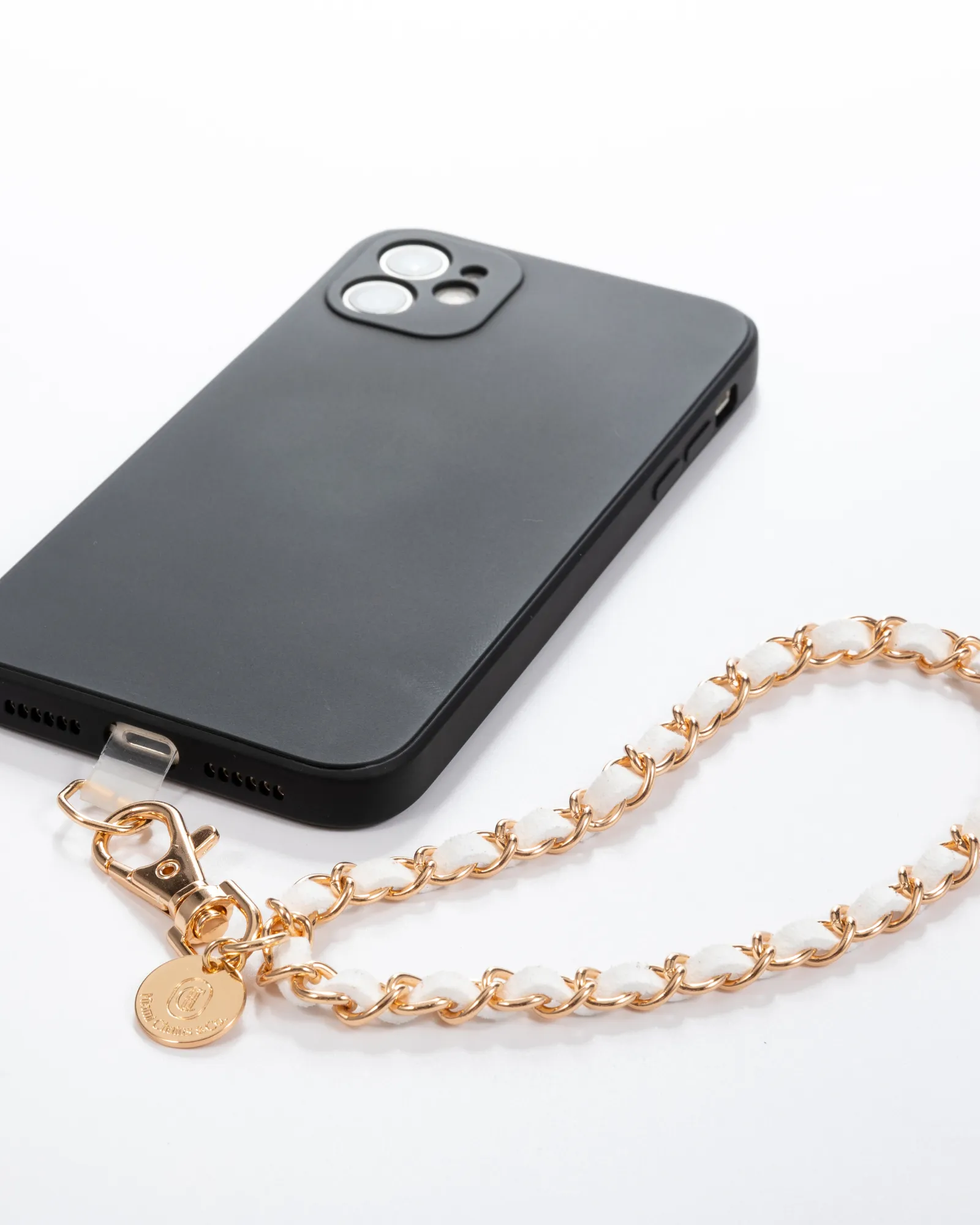 Summer White Gold Phone Wristlet sold by Boston Proper