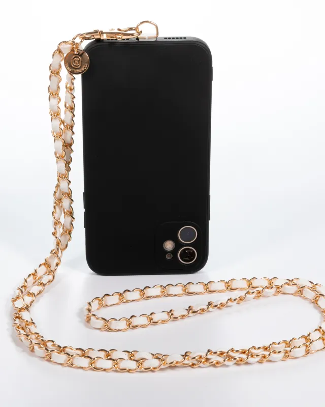 Summer White Gold Crossbody Phone Chain sold by Boston Proper