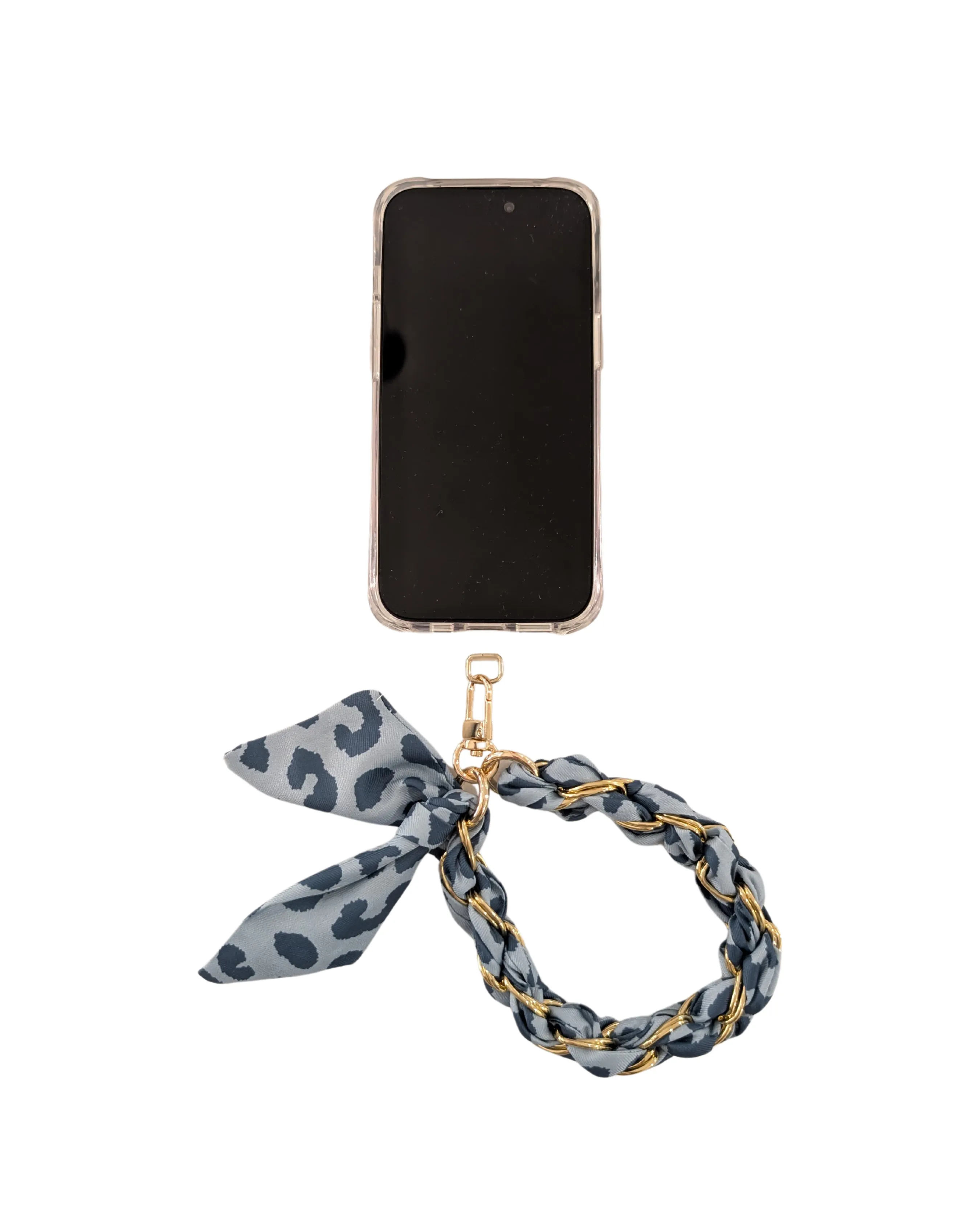Denim Cheetah Phone Wristlet sold by Boston Proper product image thumbnail 2