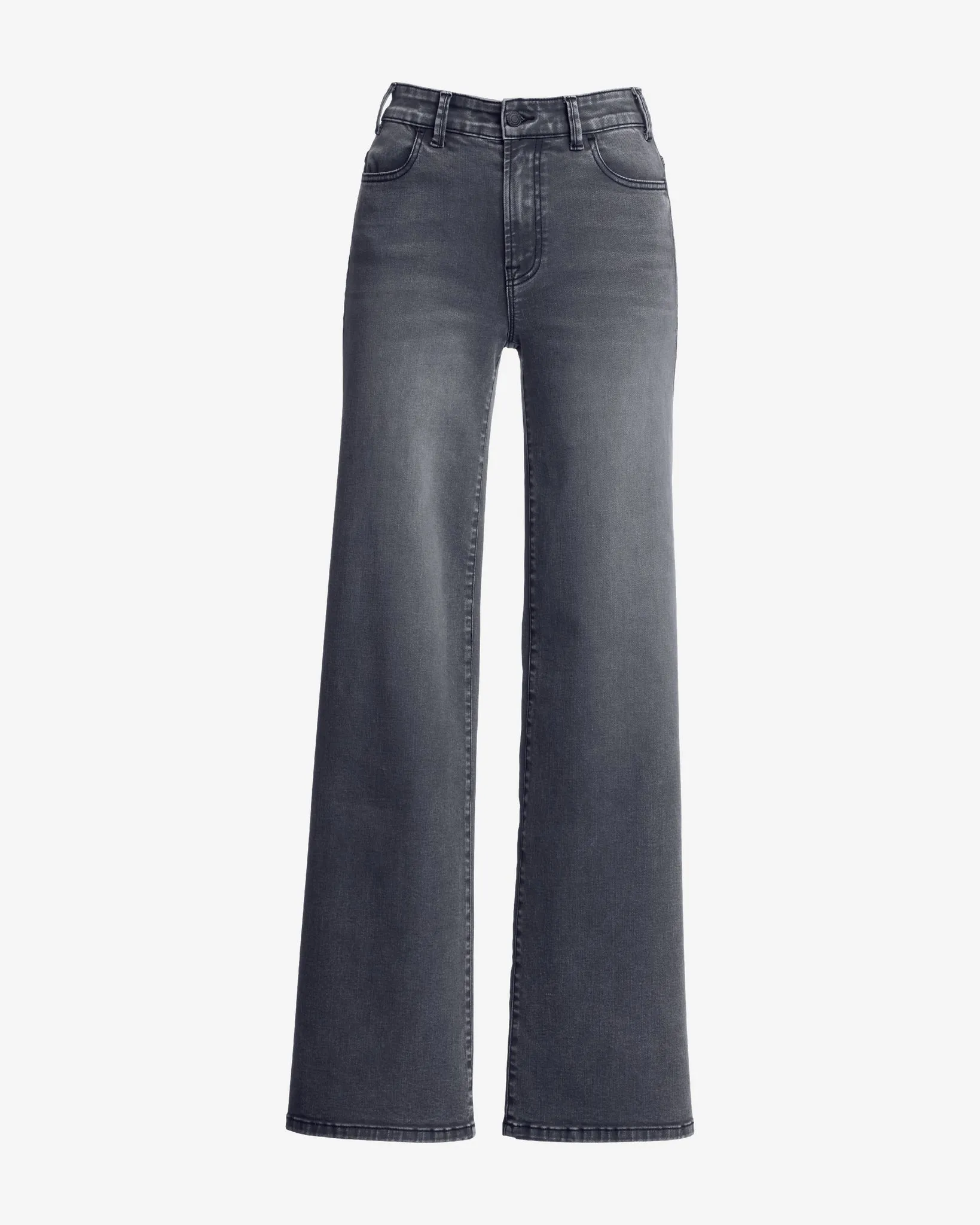 Malibu High-Rise Wide Leg Jean Gray Wash sold by Boston Proper product image thumbnail 2