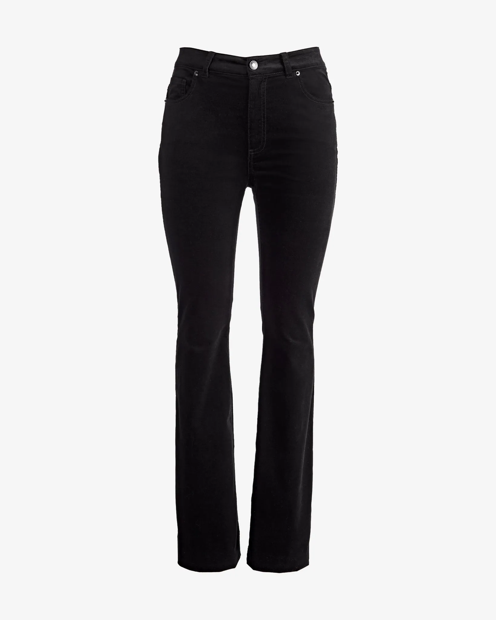 Newport Slim Straight Velvet Pant Black sold by Boston Proper product image thumbnail 2