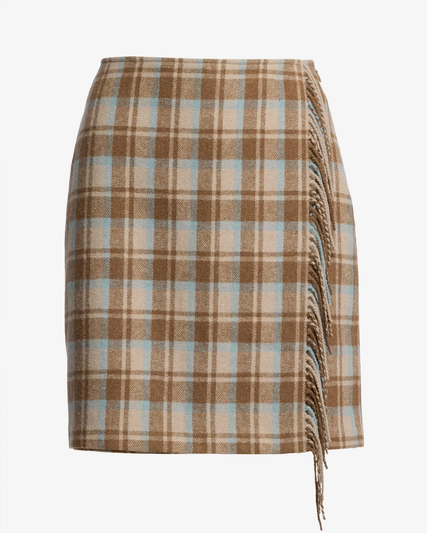 Wool Fringe Mini Skirt Plaid sold by Boston Proper product image thumbnail 2