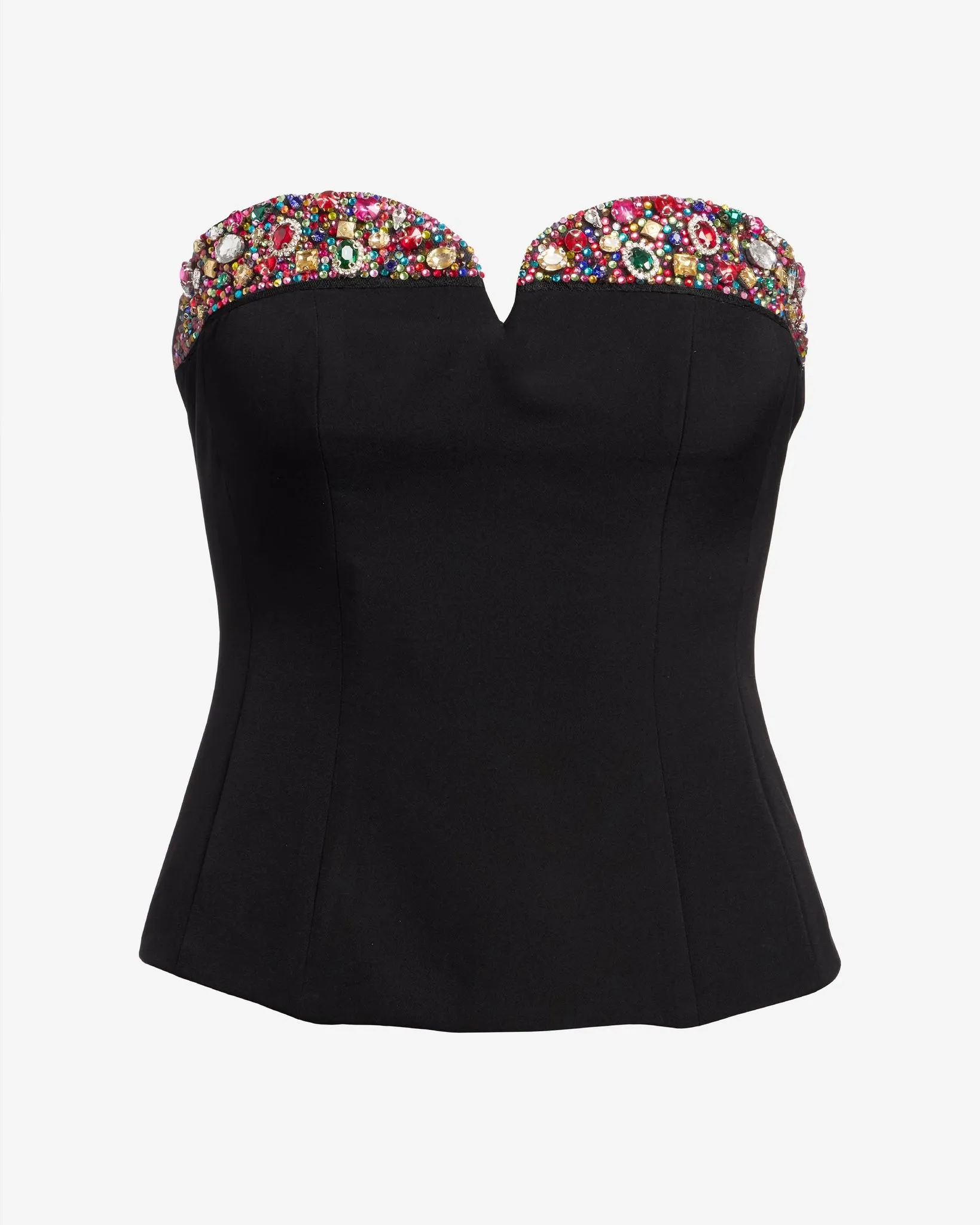 Embellished Strapless Shell Black sold by Boston Proper product image thumbnail 2