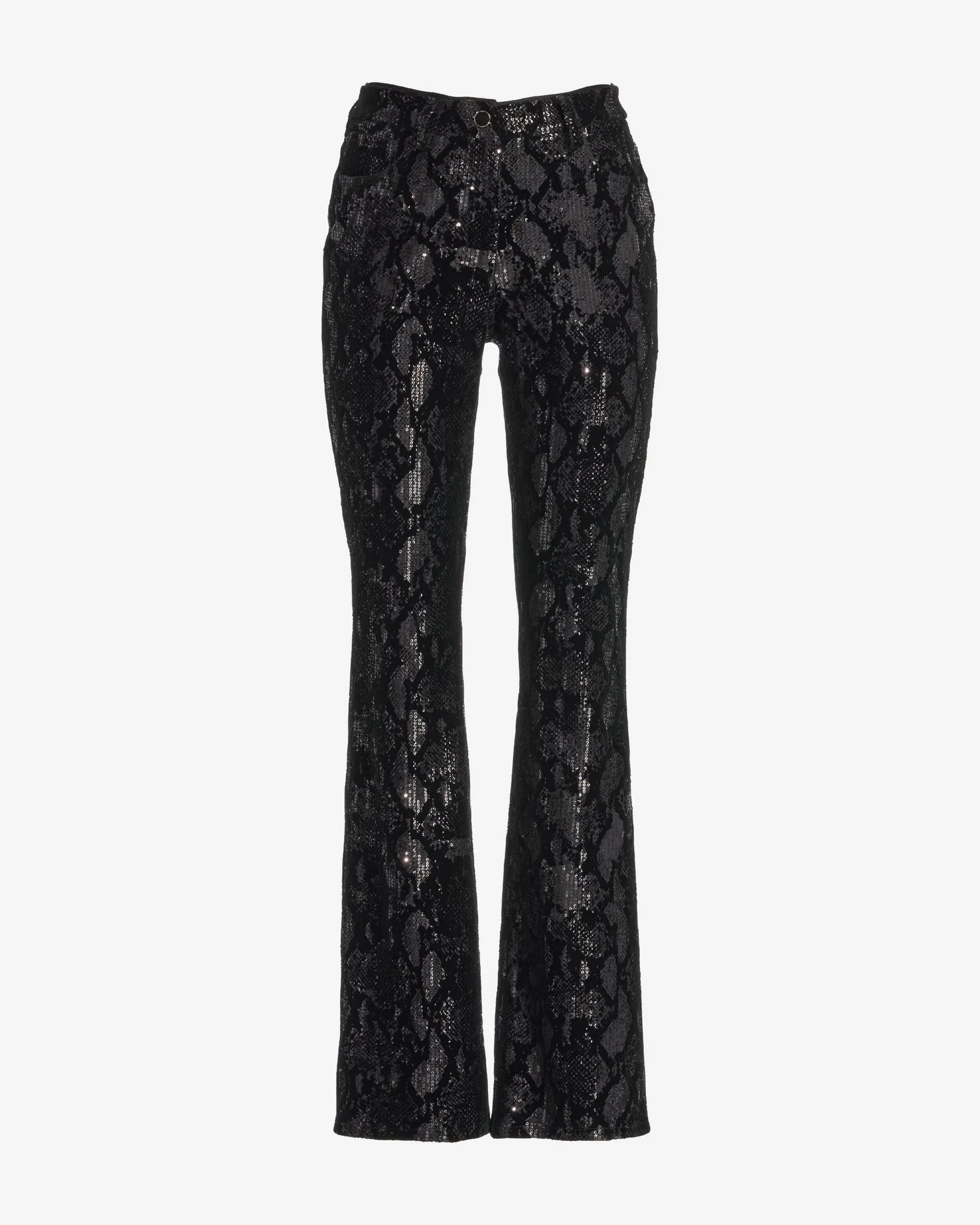 Velvet Sequin Bootcut Pant Black/Gunmetal sold by Boston Proper product image thumbnail 2