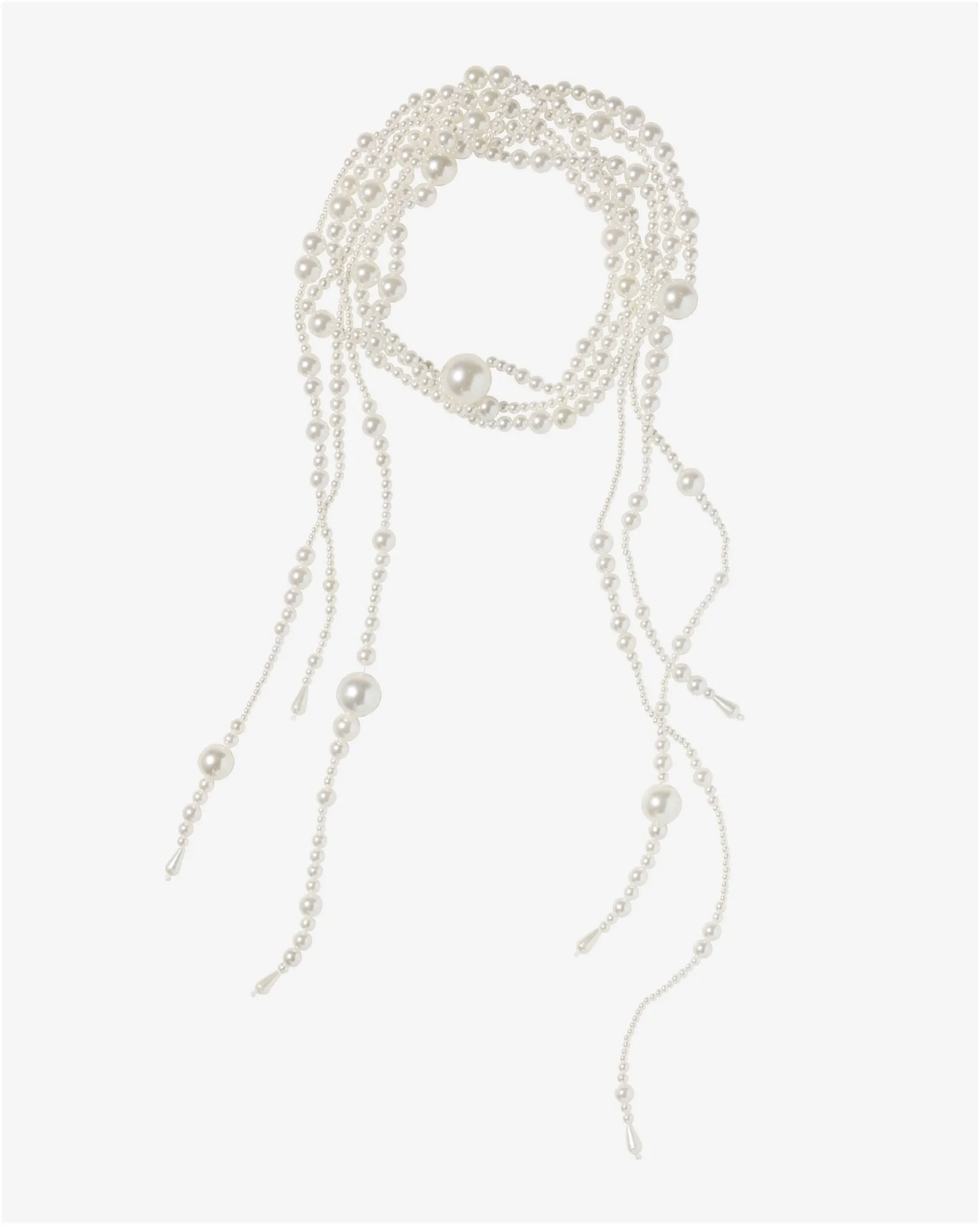 Pearl Strappy Necklace White sold by Boston Proper