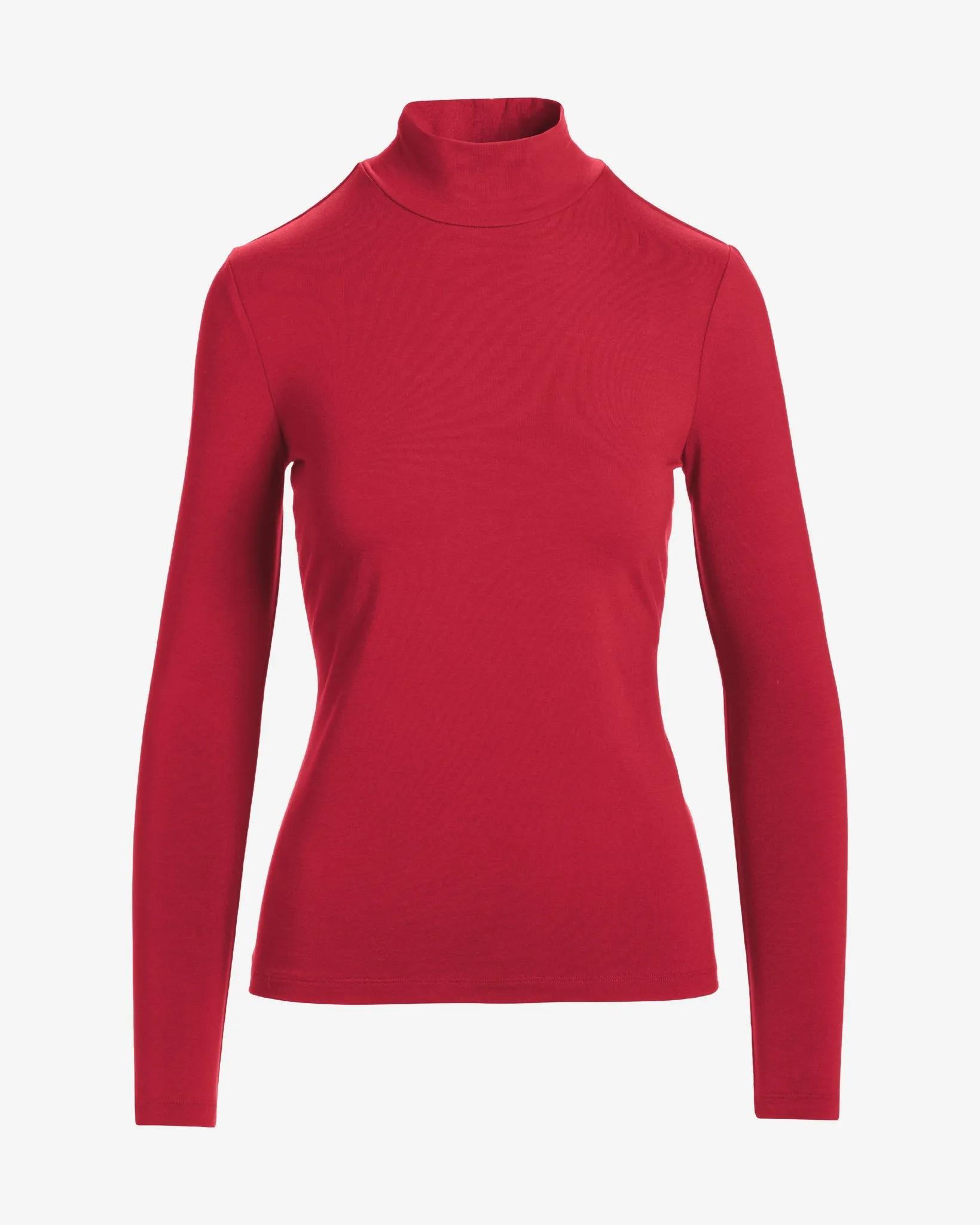 Long Sleeve Layering Turtleneck Lipstick Red sold by Boston Proper product image thumbnail 2