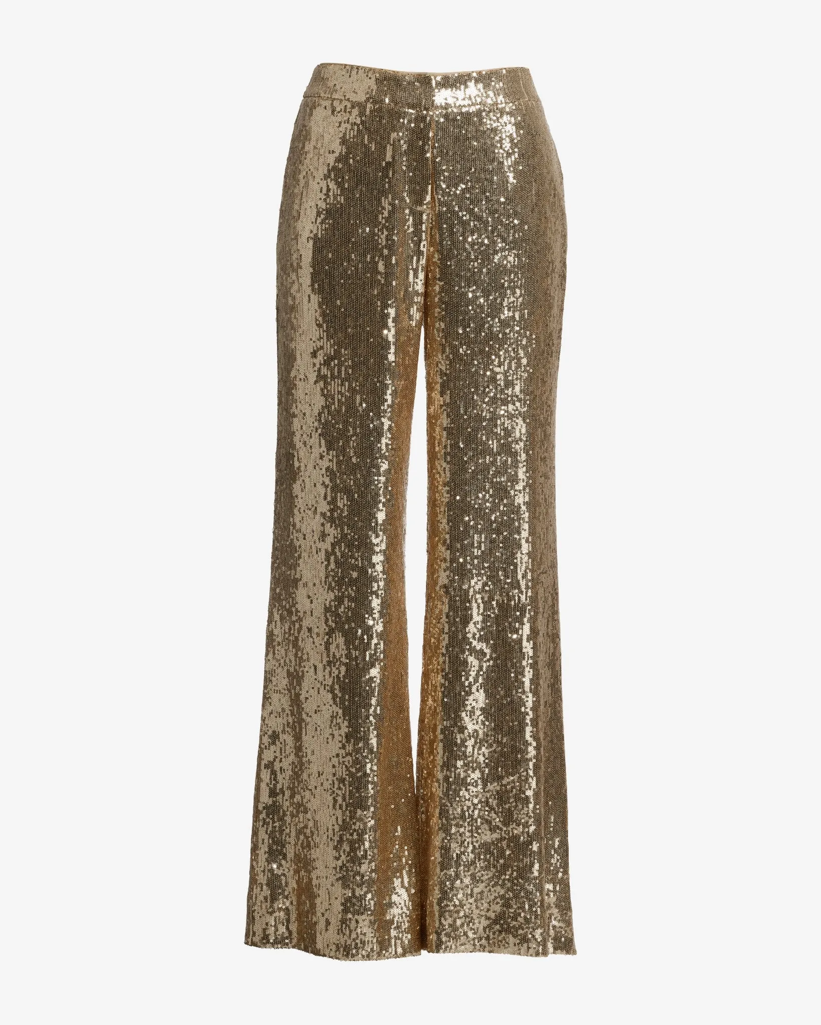 Sequin Wide Leg Trouser Pant Champagne Nude sold by Boston Proper product image thumbnail 2