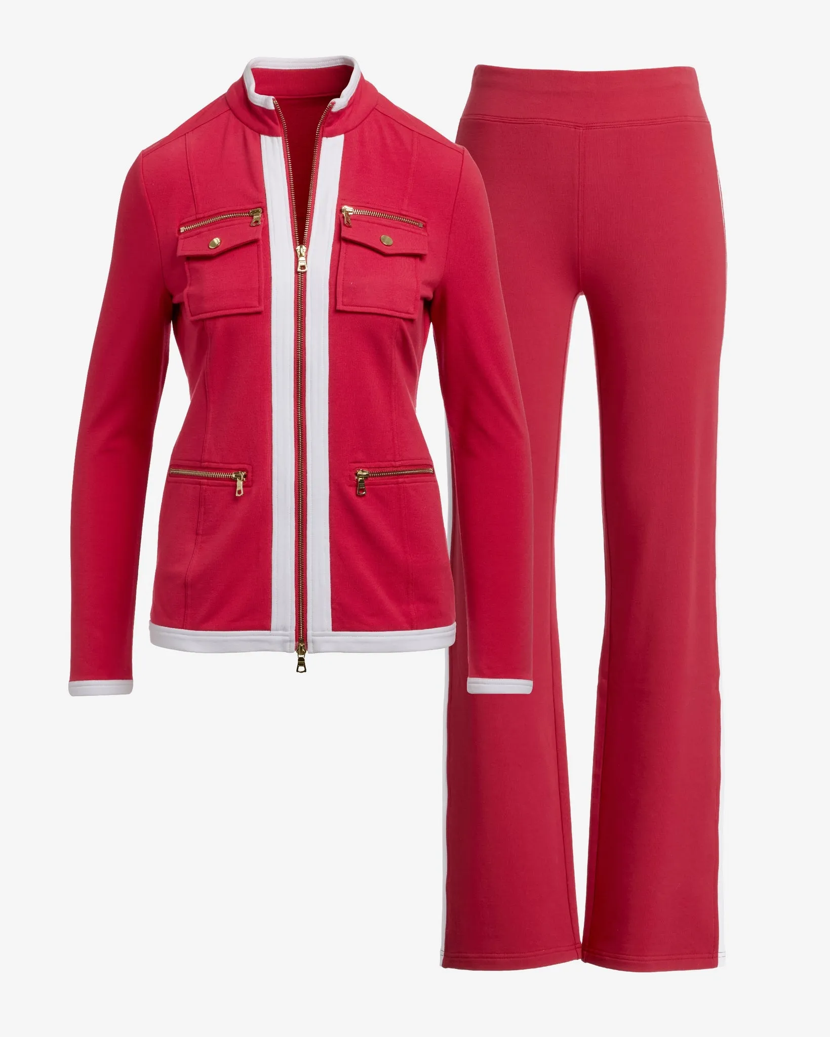 Chic Zippered Sport Coordinate Set Jester Red sold by Boston Proper product image thumbnail 2
