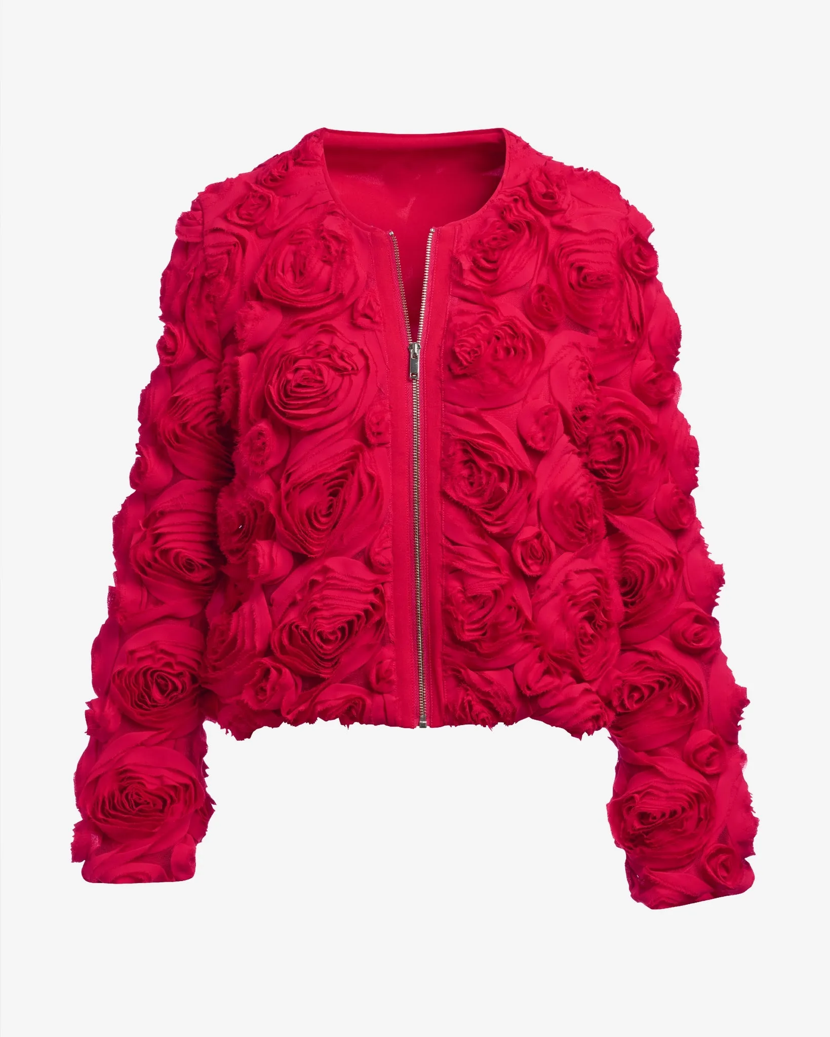 Rosette Zip Up Jacket Racing Red sold by Boston Proper product image thumbnail 2