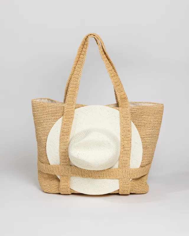 The Original Straw Traveler Bag sold by Boston Proper