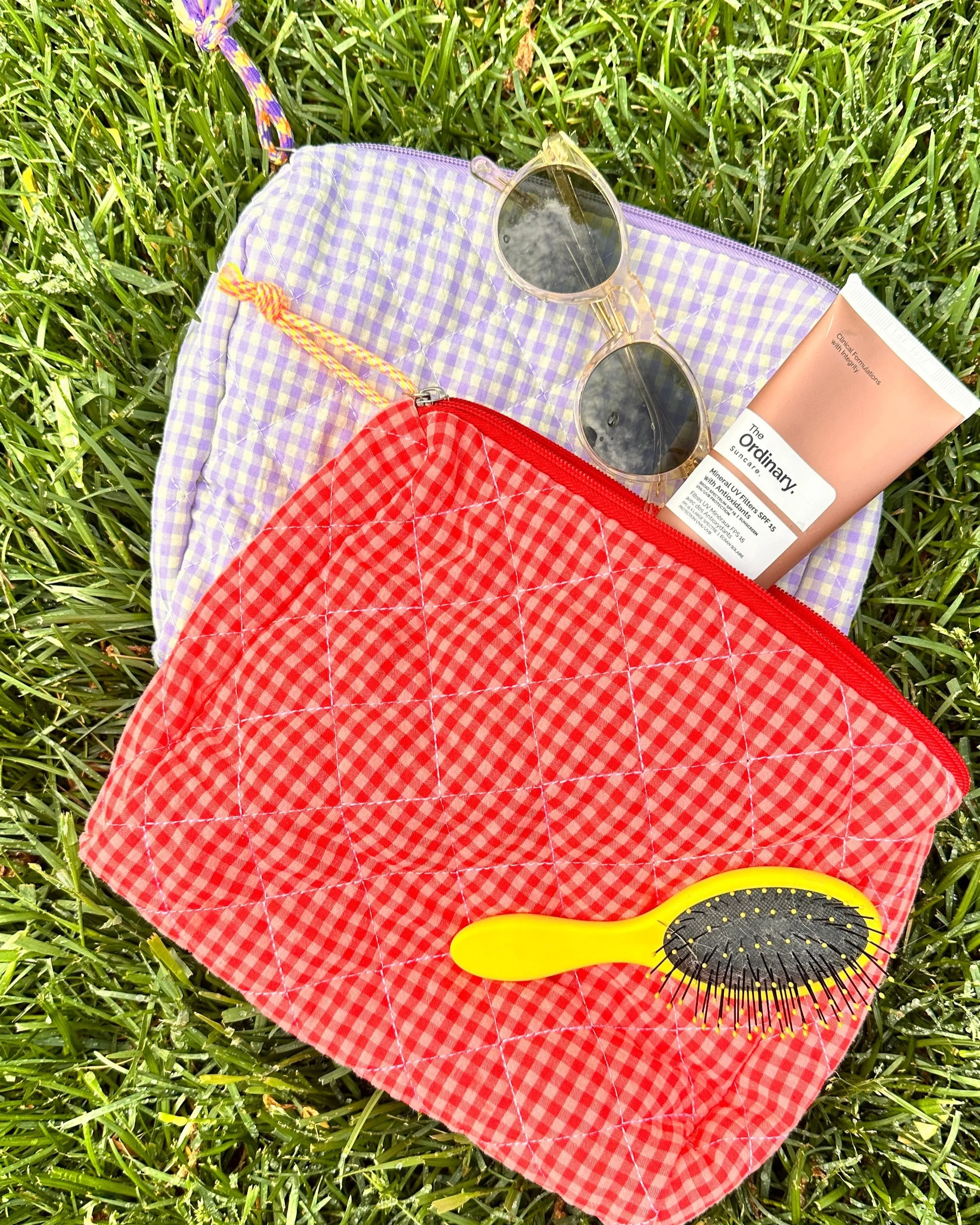 Mini Zip Check Bag sold by Boston Proper product image thumbnail 3