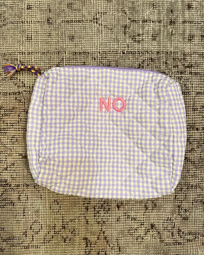 Mini Zip Check Bag sold by Boston Proper product image thumbnail 4