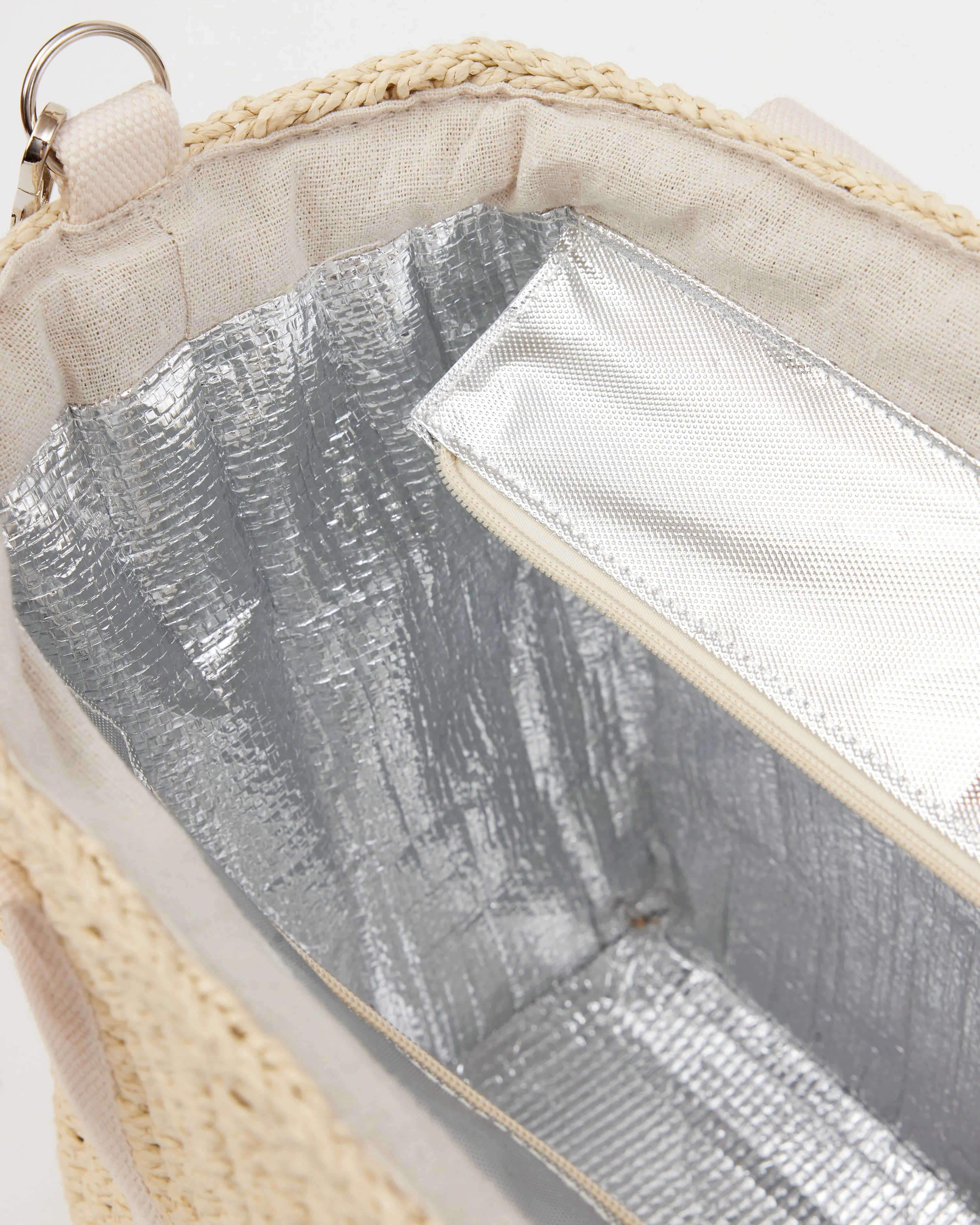 Modern Straw Cooler Tote sold by Boston Proper product image thumbnail 4