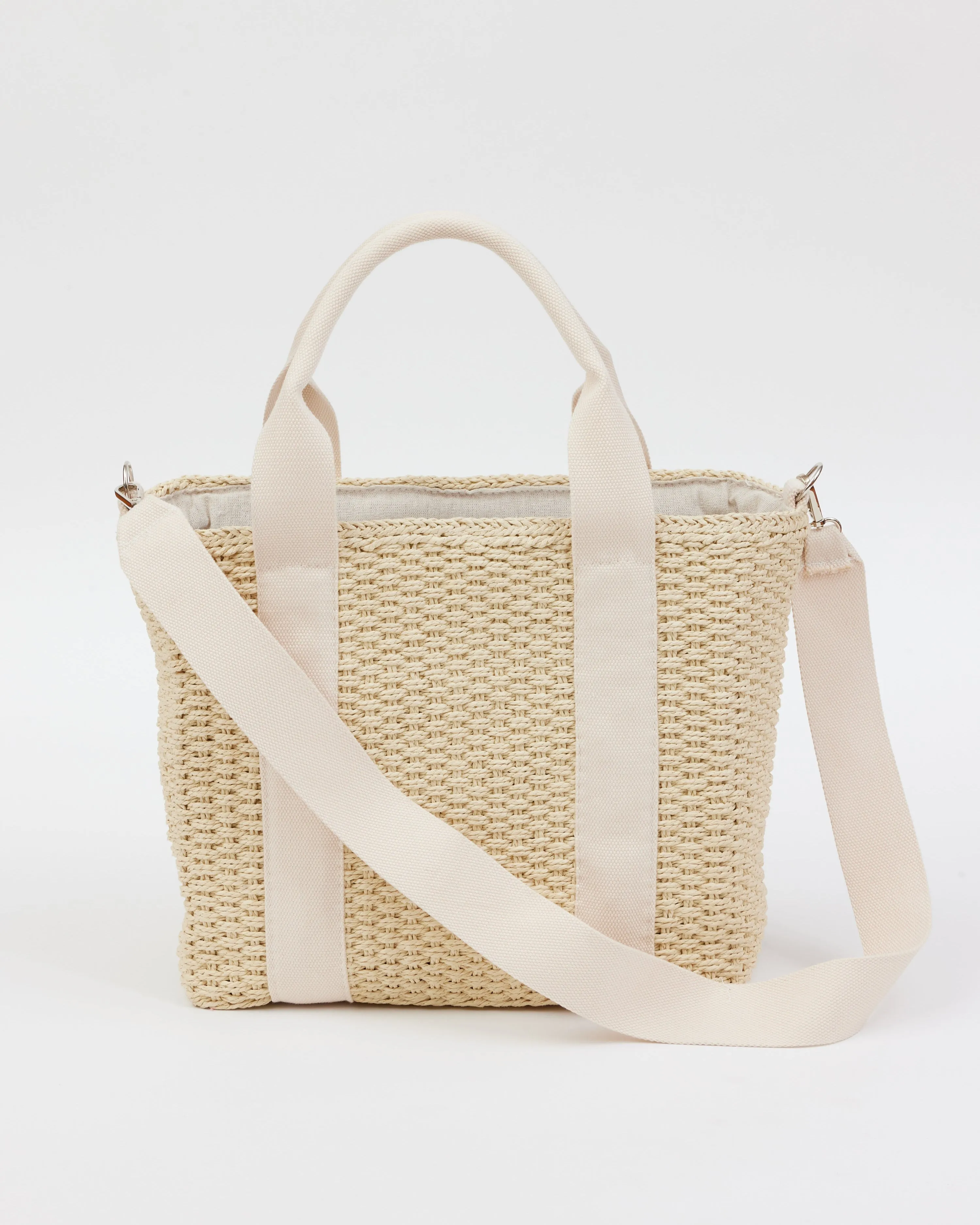 Modern Straw Cooler Tote sold by Boston Proper