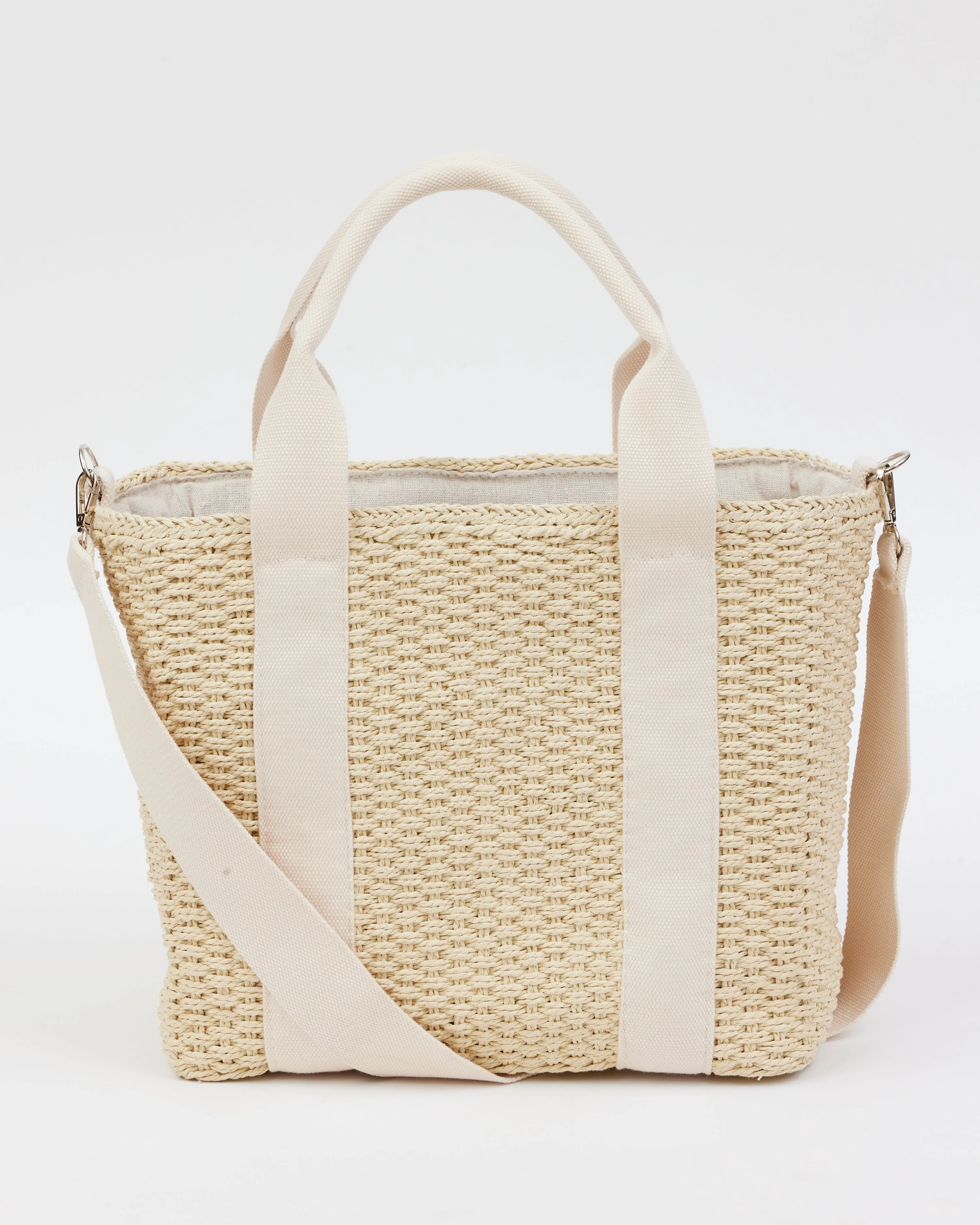 Modern Straw Cooler Tote sold by Boston Proper product image thumbnail 2