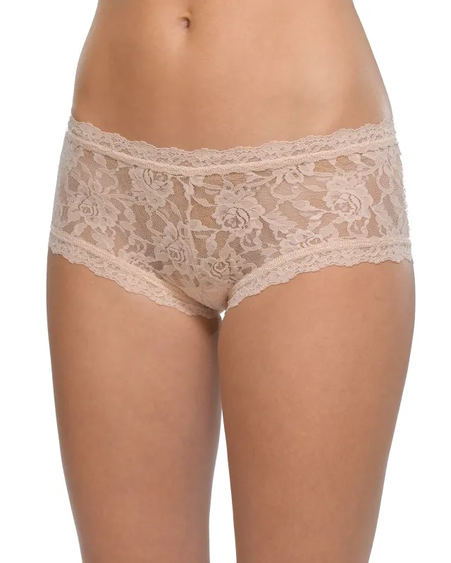Signature Lace Boyshort Chai sold by Boston Proper