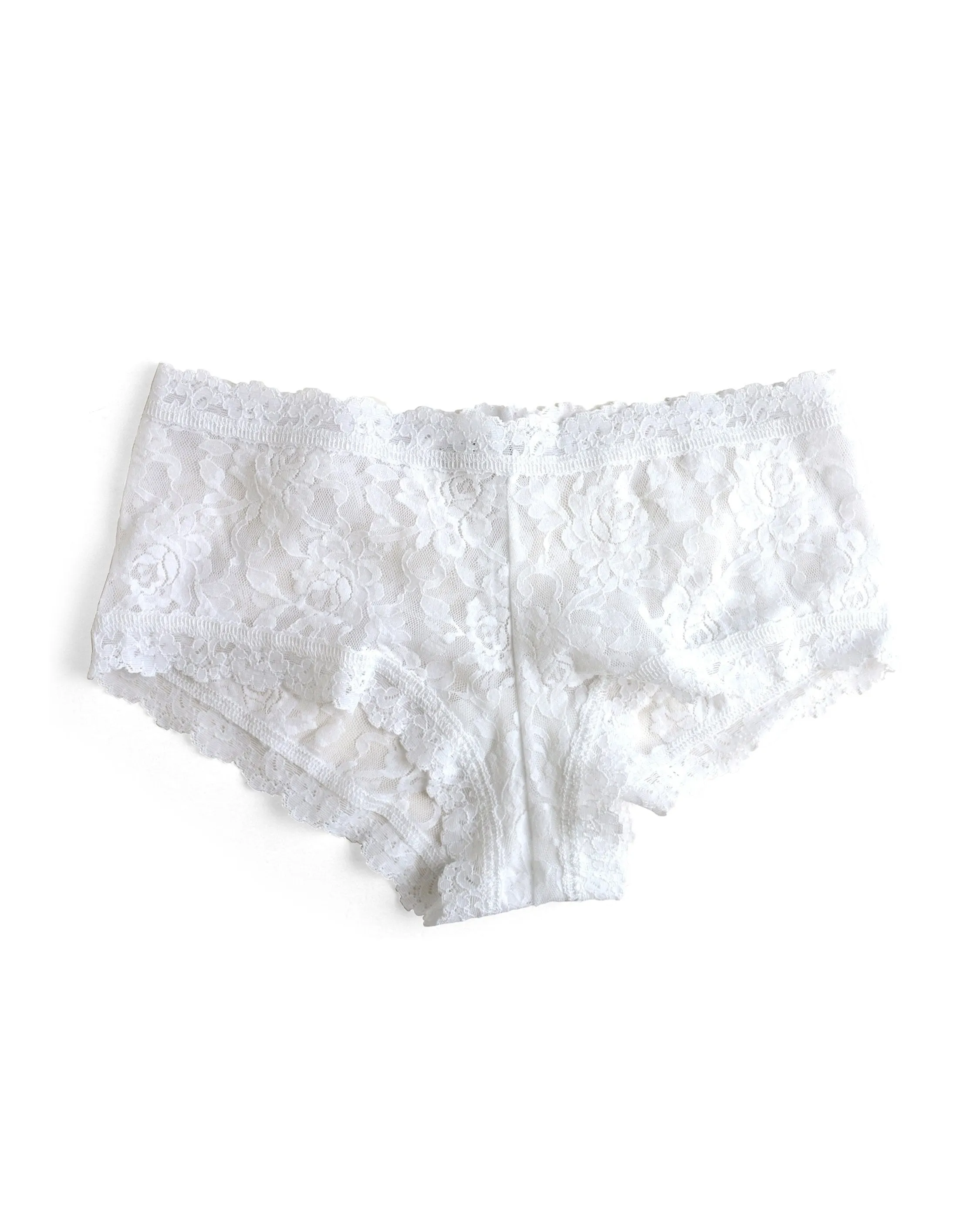 Signature Lace Boyshort White sold by Boston Proper product image thumbnail 5