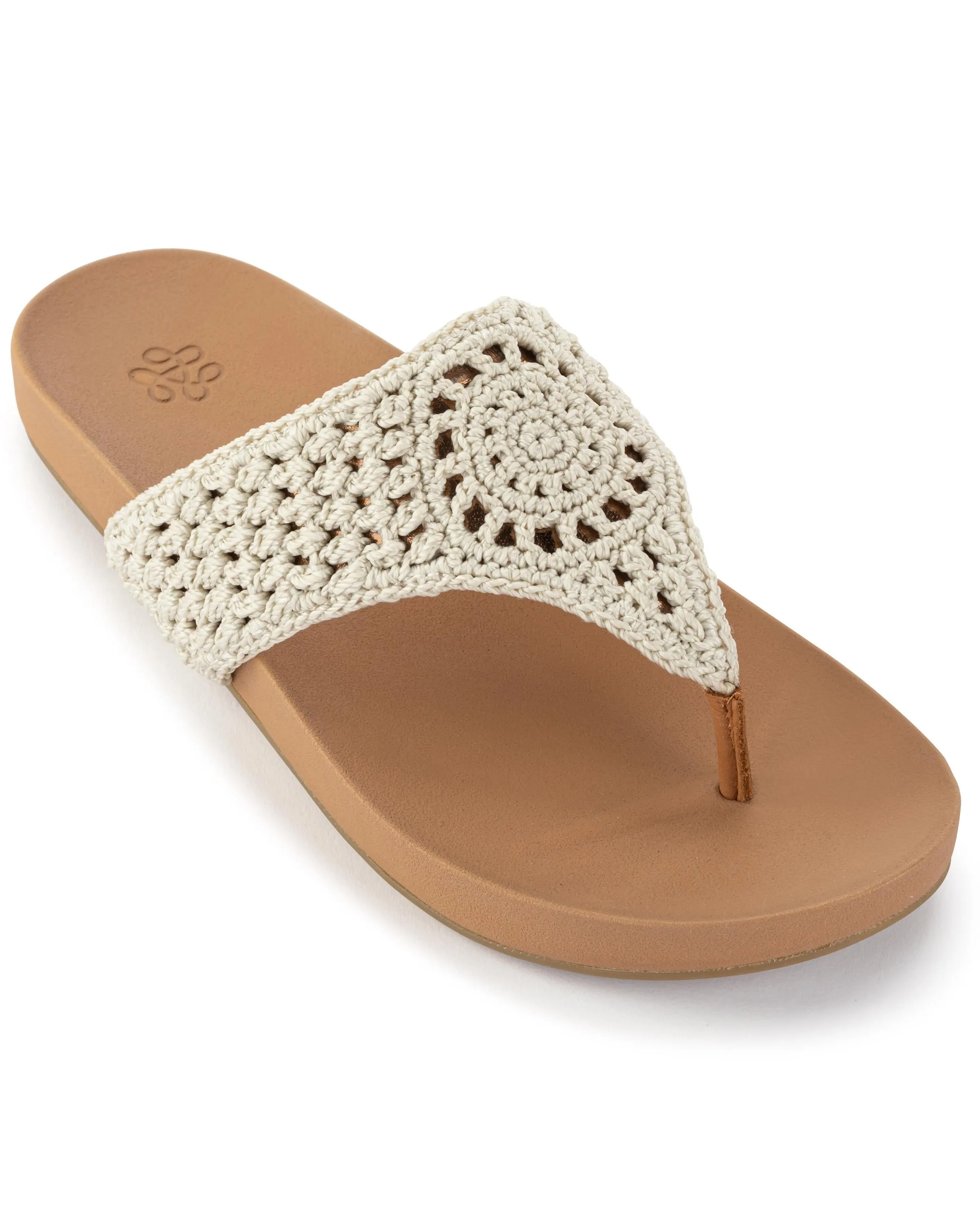 Everly Sandal - Hand Crochet - Natural Medallion sold by Boston Proper product image thumbnail 2