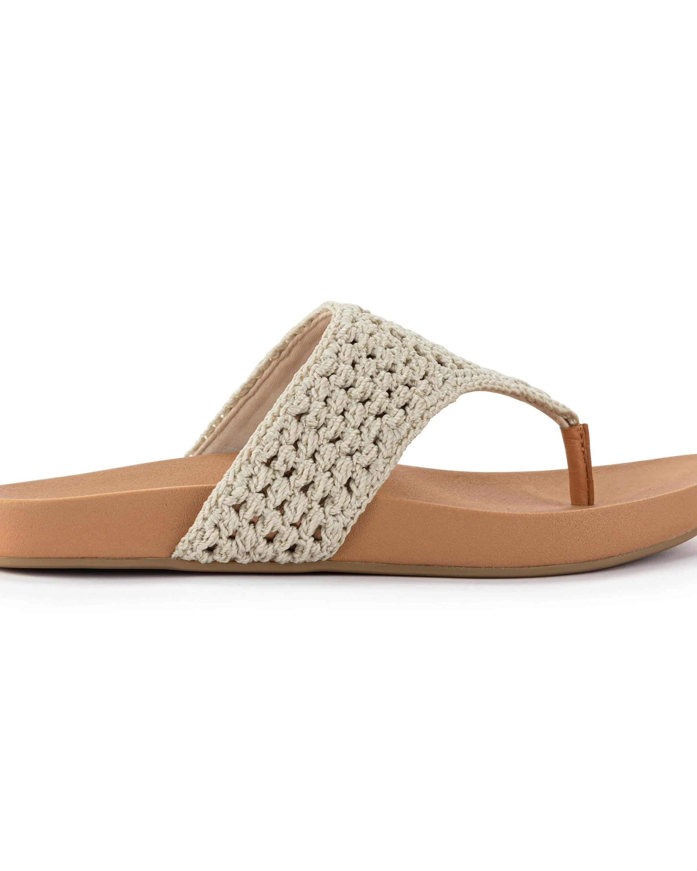 Everly Sandal - Hand Crochet - Natural Medallion sold by Boston Proper product image thumbnail 3