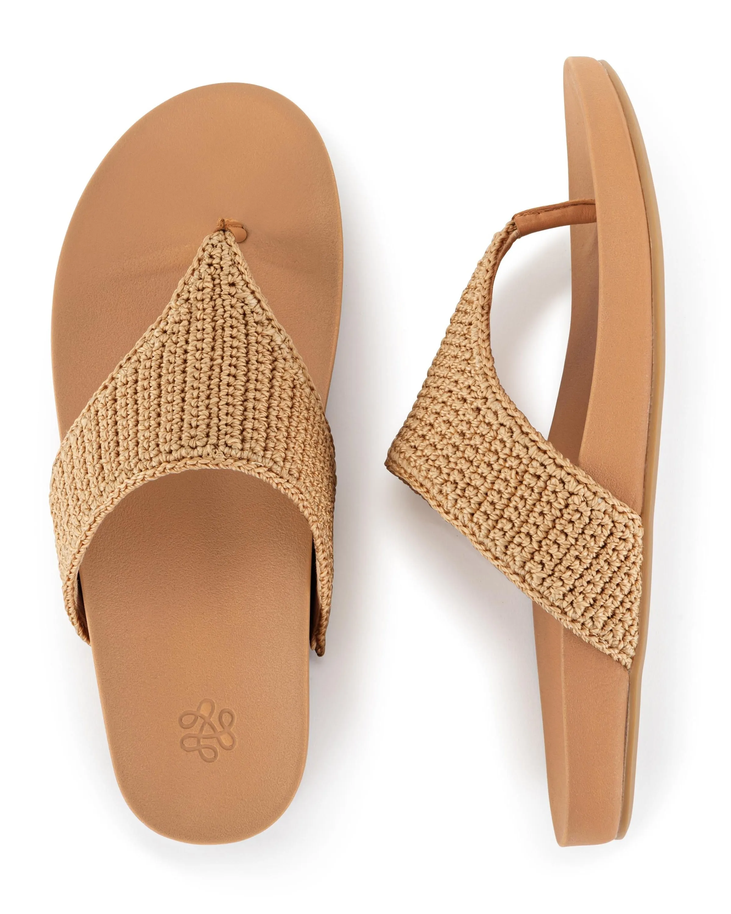 Everly Sandal - Hand Crochet - Bamboo sold by Boston Proper product image thumbnail 4