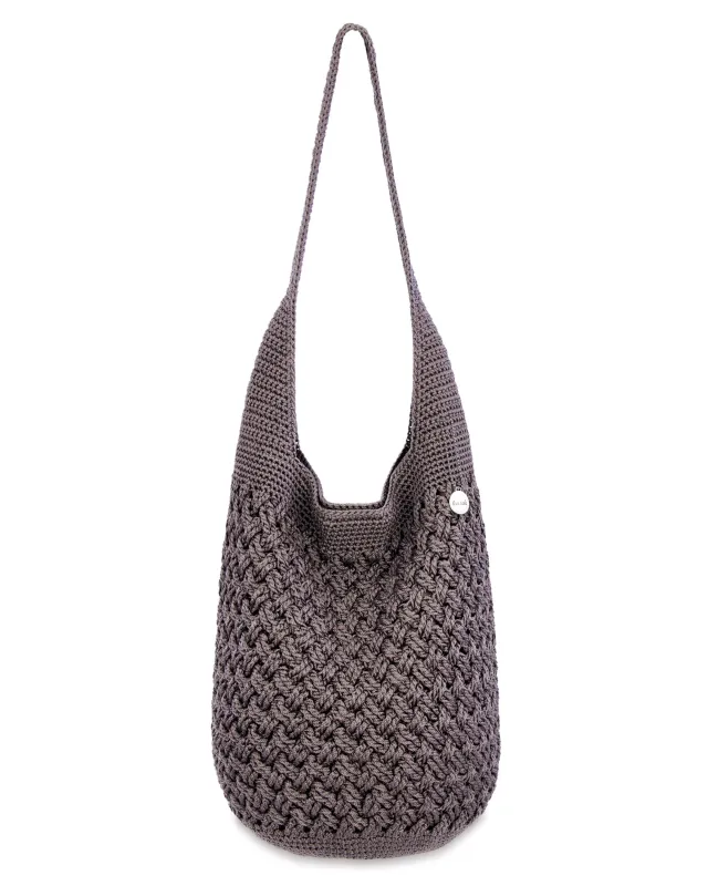 120 Hobo - Hand Crochet - Mushroom Cozy Weave sold by Boston Proper