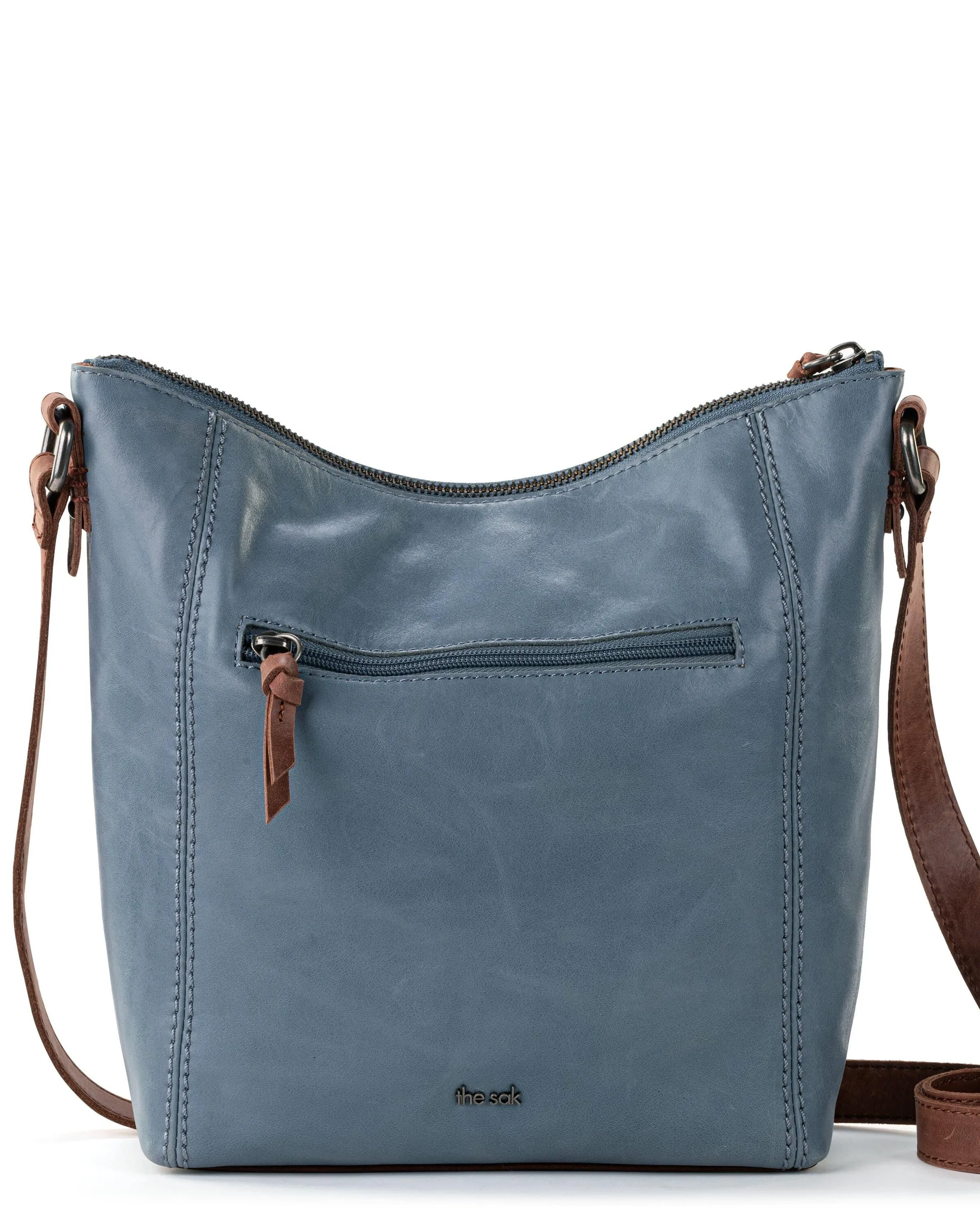 Ashland Crossbody - Leather - Maritime Wave Embossed sold by Boston Proper product image thumbnail 5