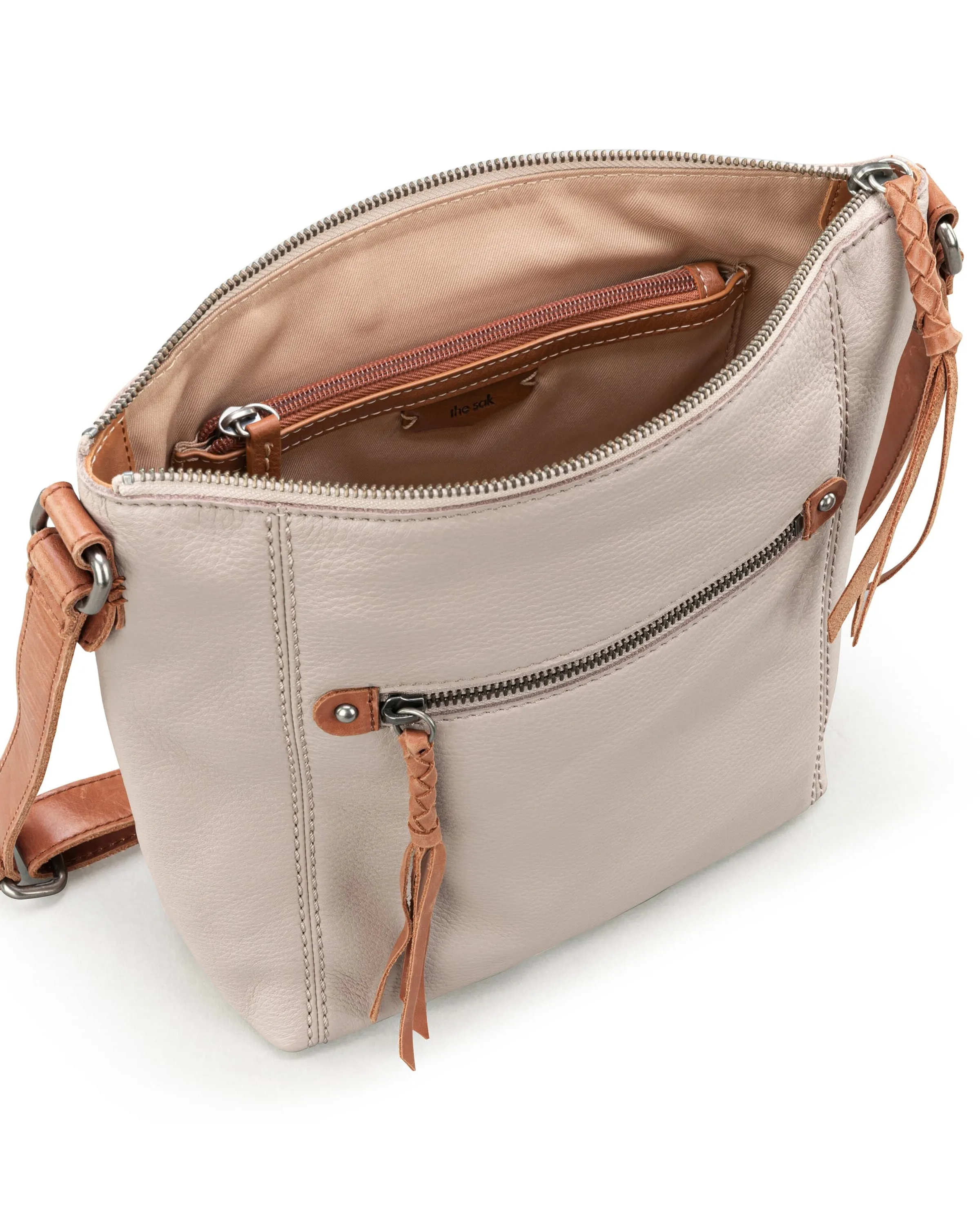 Ashland Crossbody - Leather - Sand sold by Boston Proper product image thumbnail 4
