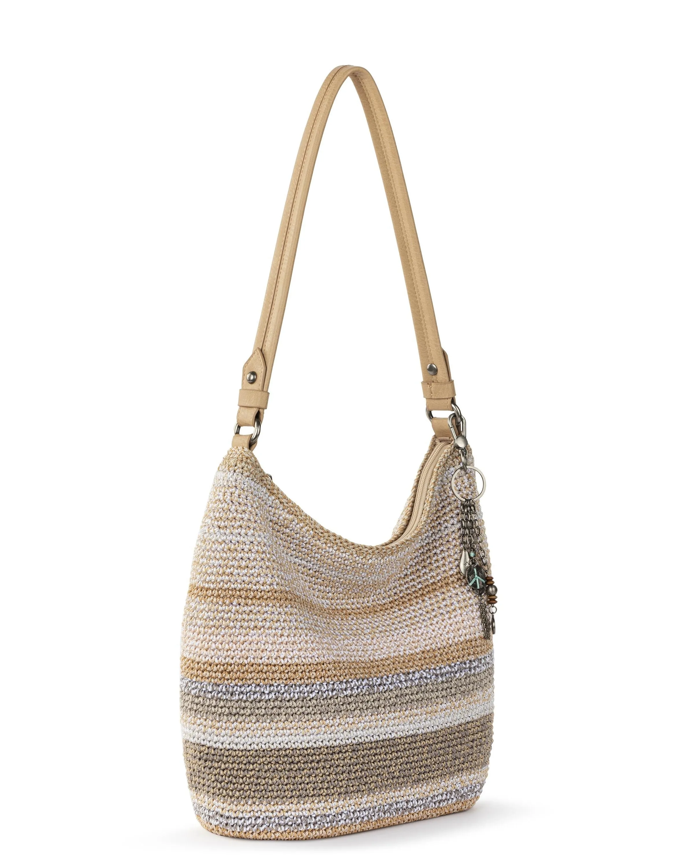 Sequoia Hobo - Hand Crochet - Sand Stripe sold by Boston Proper product image thumbnail 3