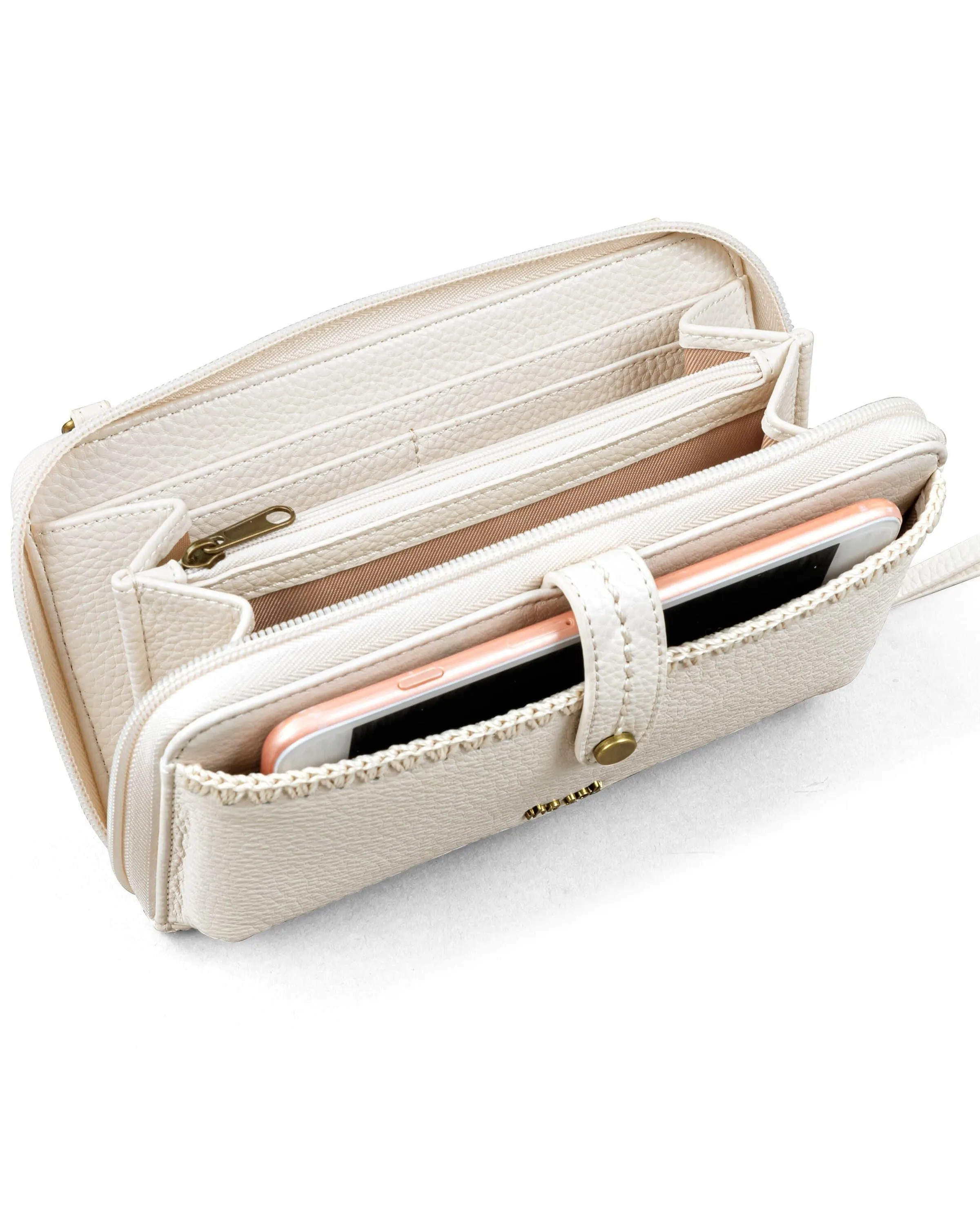 Iris Smartphone Wallet - Leather - Stone sold by Boston Proper product image thumbnail 5