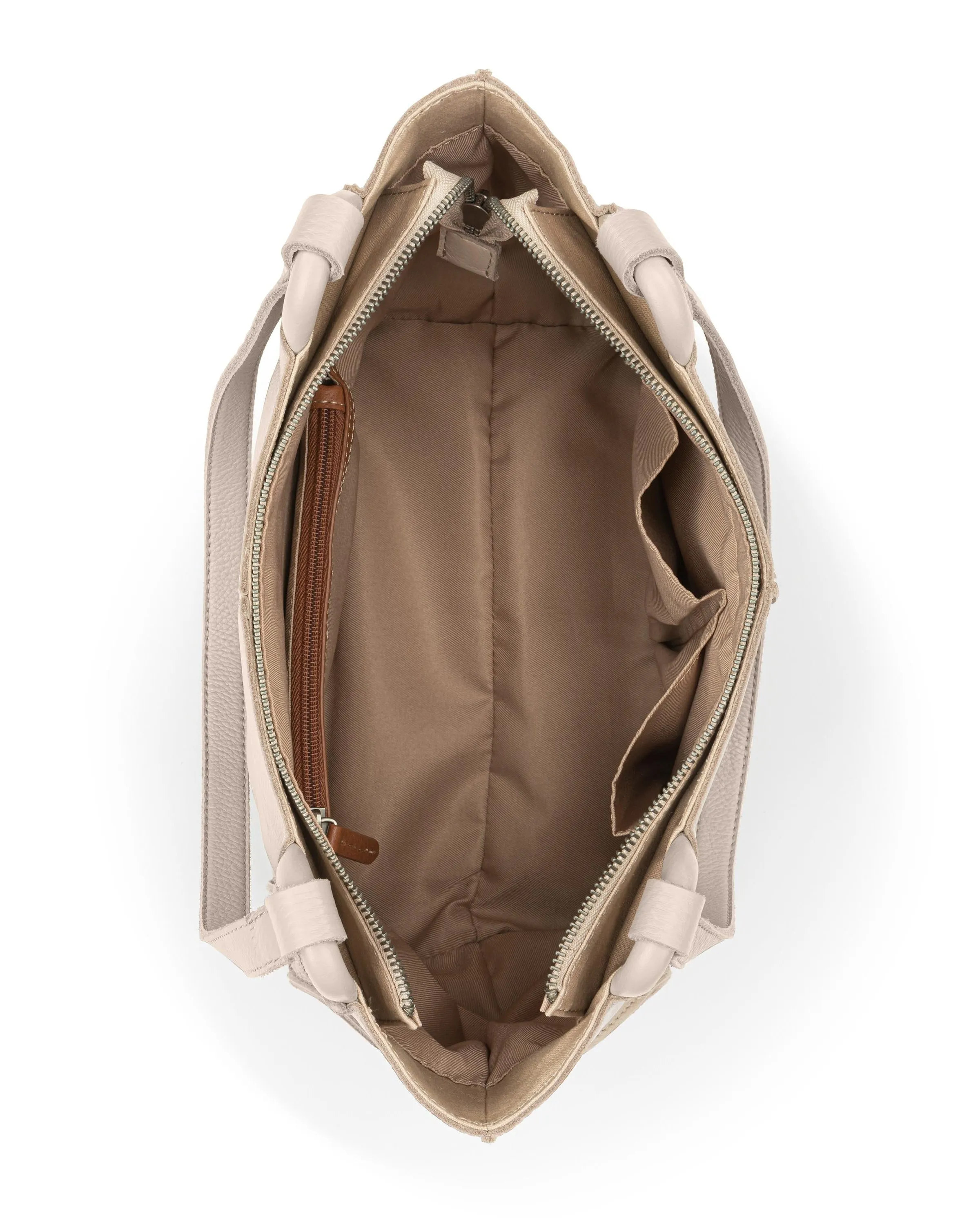 Los Feliz Satchel - Leather - Sand sold by Boston Proper product image thumbnail 3