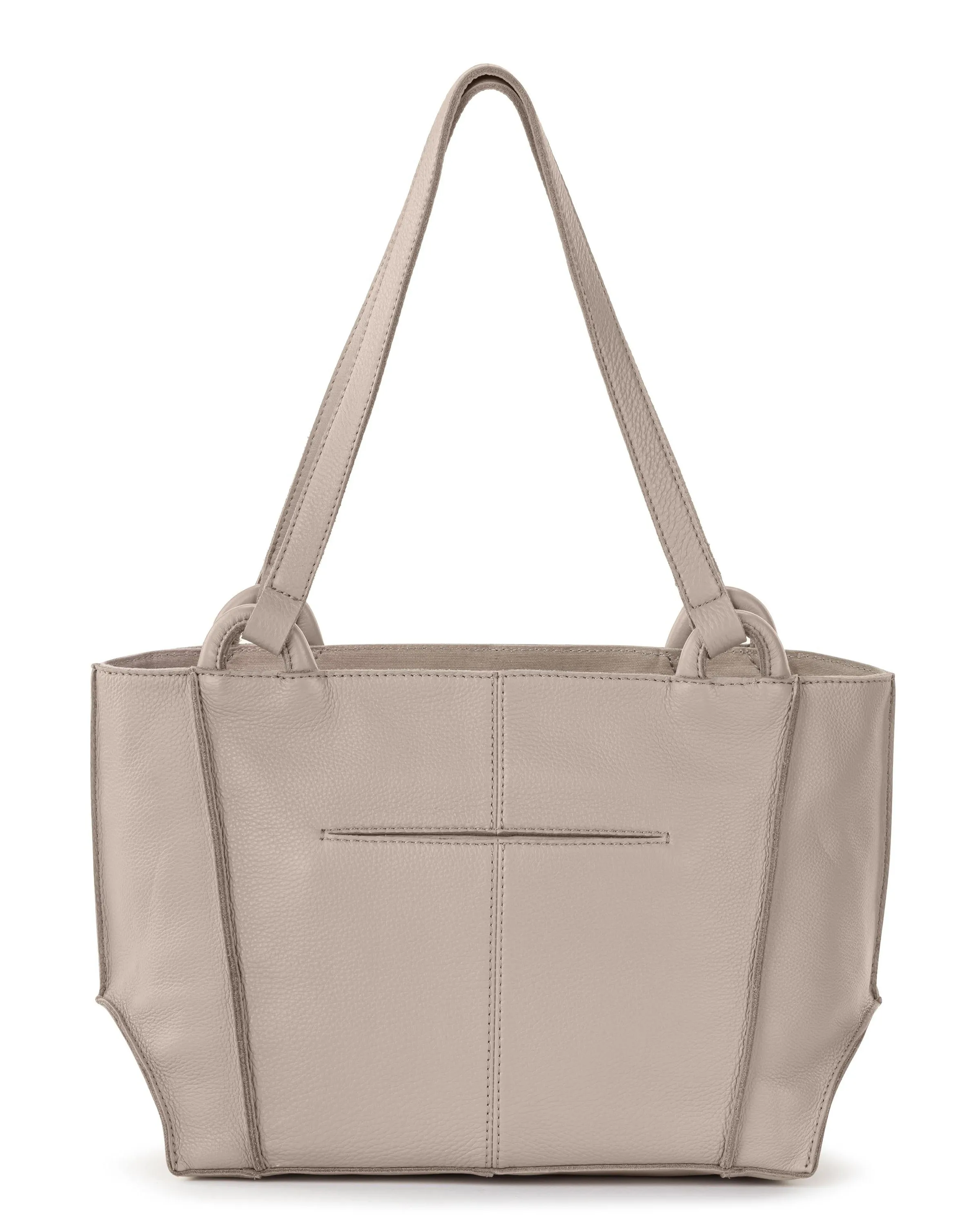 Los Feliz Satchel - Leather - Sand sold by Boston Proper product image thumbnail 4