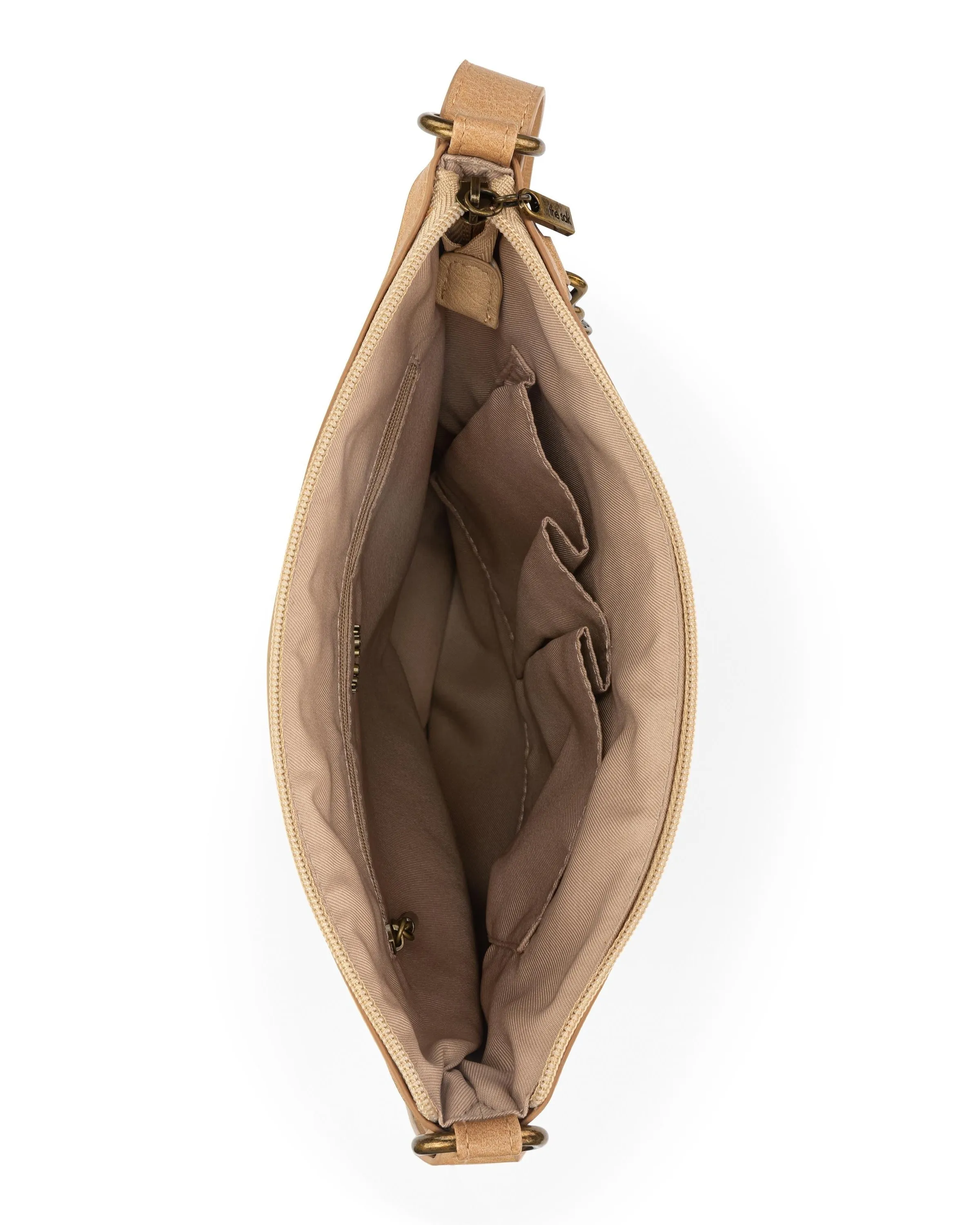 Lucia Crossbody - Hand Crochet - Natural Grey Medallion sold by Boston Proper product image thumbnail 4