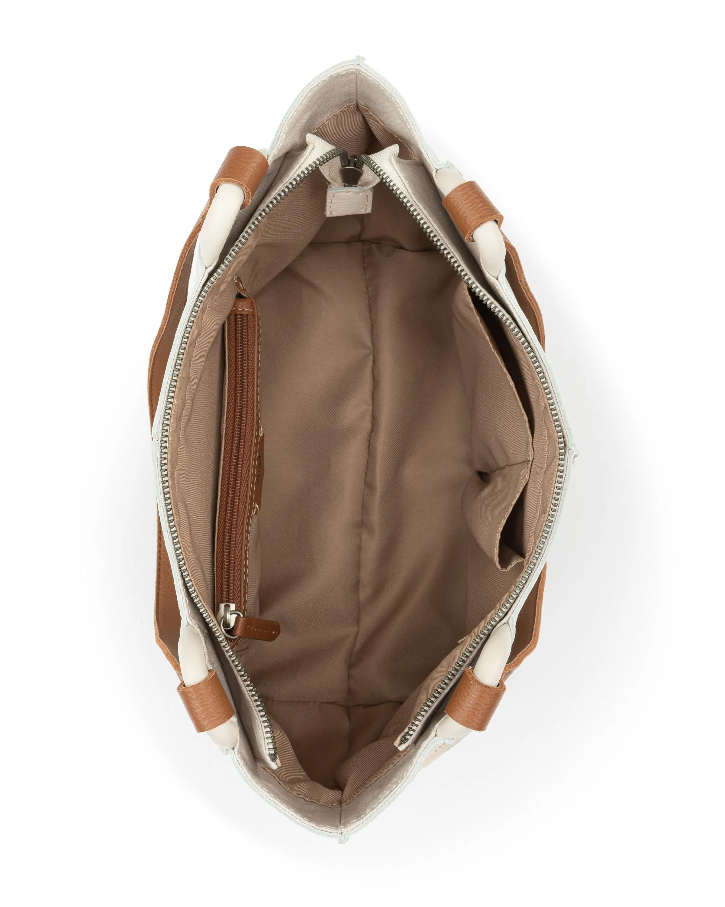 Los Feliz Satchel - Leather - Stone sold by Boston Proper product image thumbnail 4