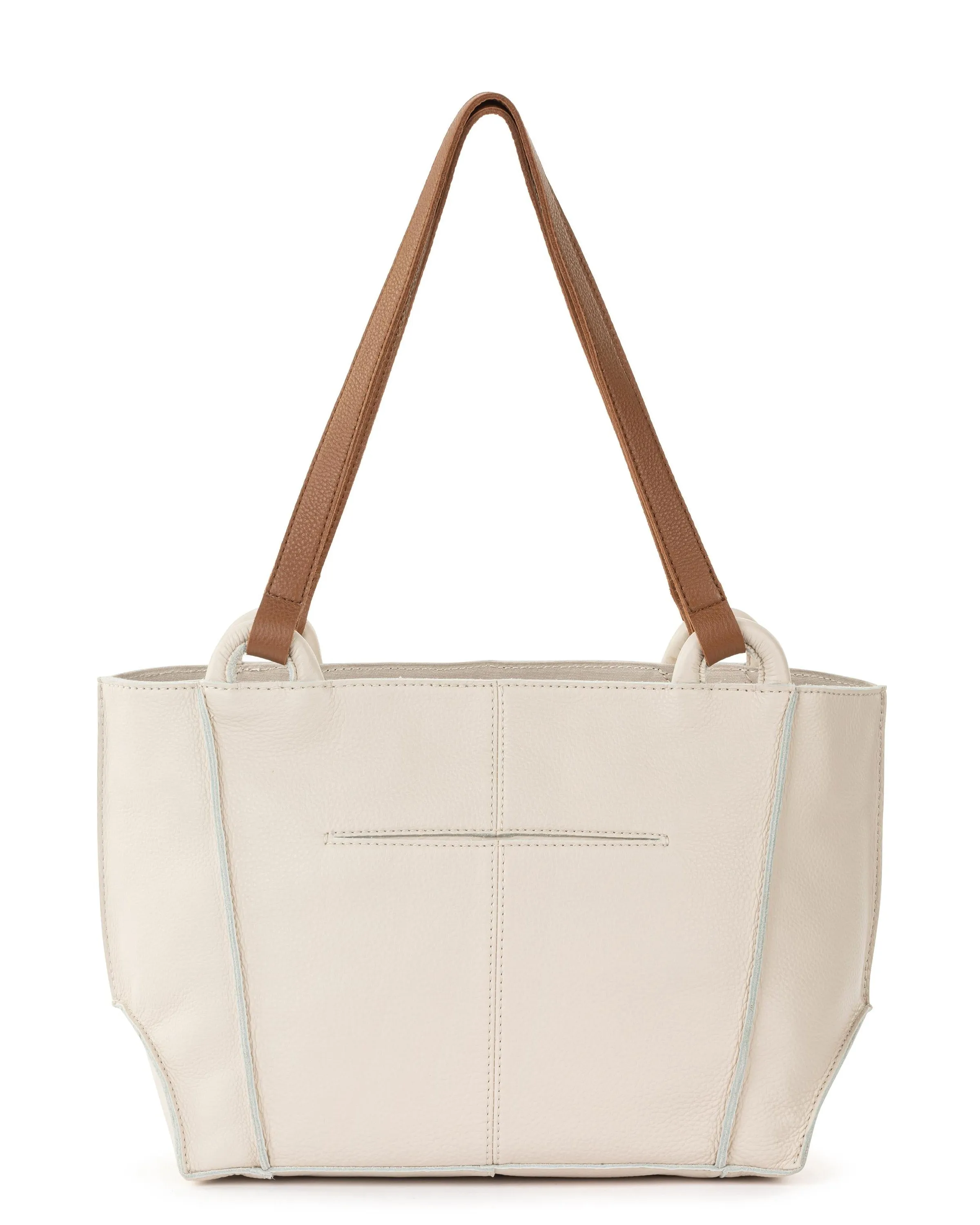 Los Feliz Satchel - Leather - Stone sold by Boston Proper product image thumbnail 5