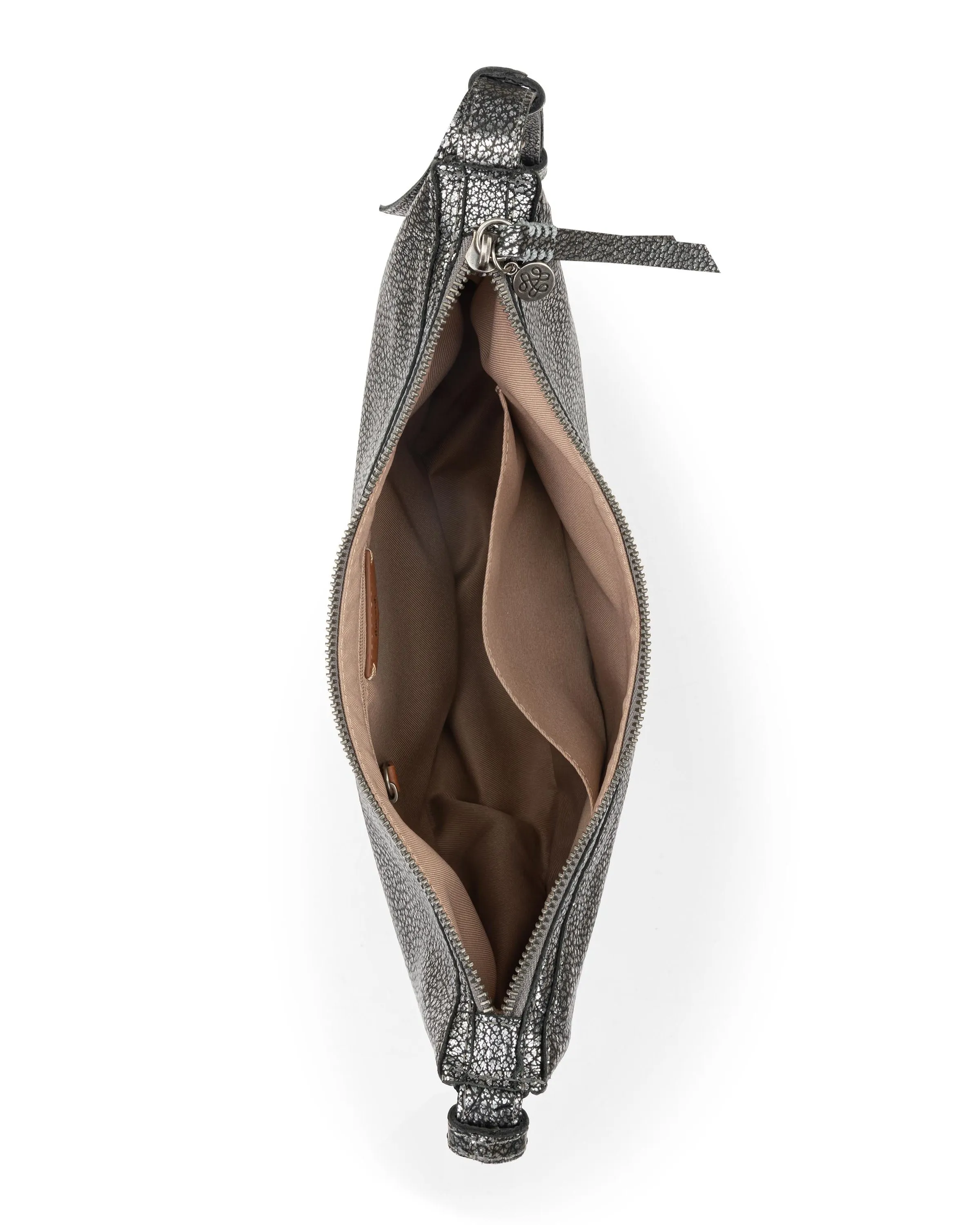 Tess Shoulder Bag - Leather - Dark Silver sold by Boston Proper product image thumbnail 4