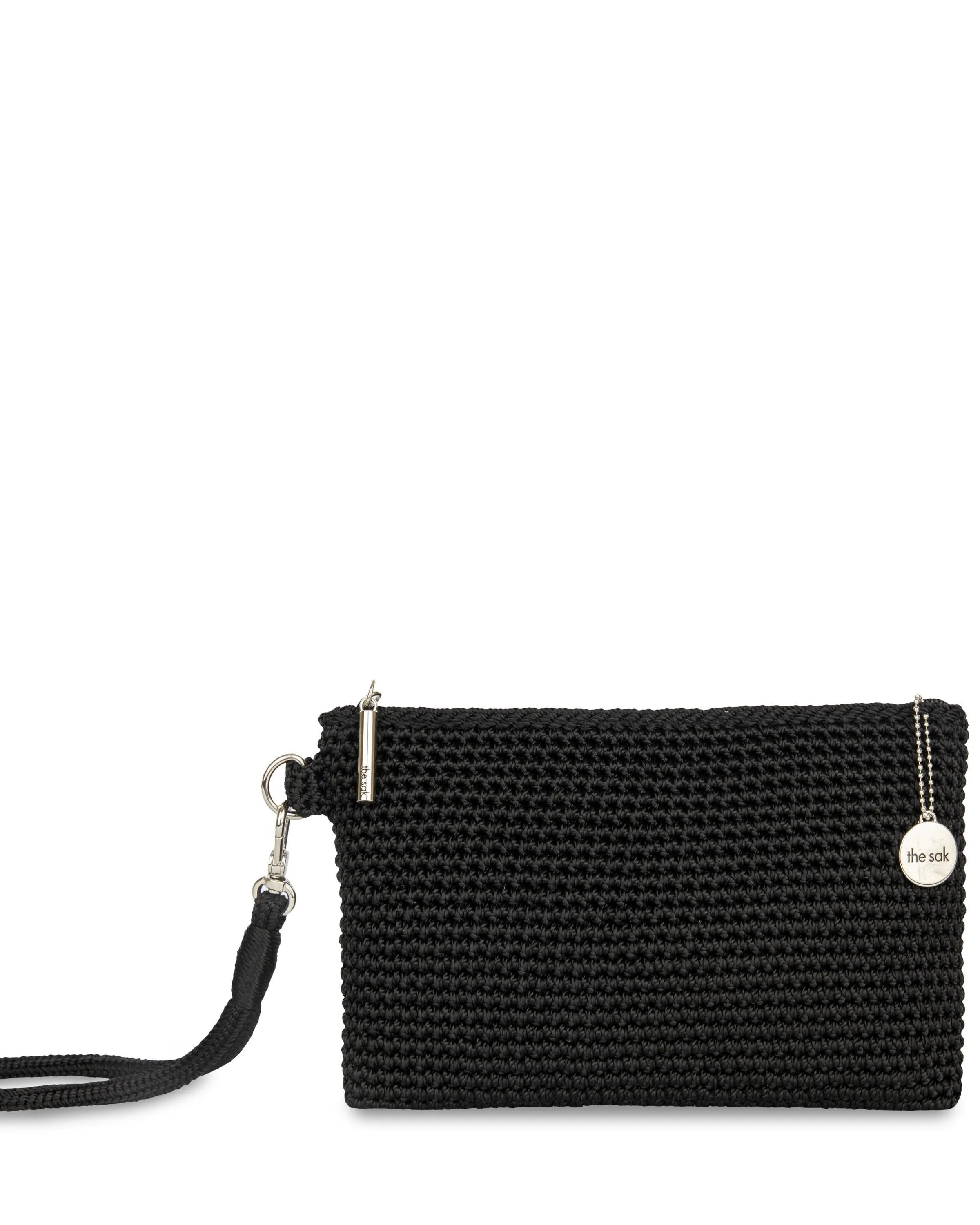 Vita Wristlet - Hand Crochet - Black sold by Boston Proper