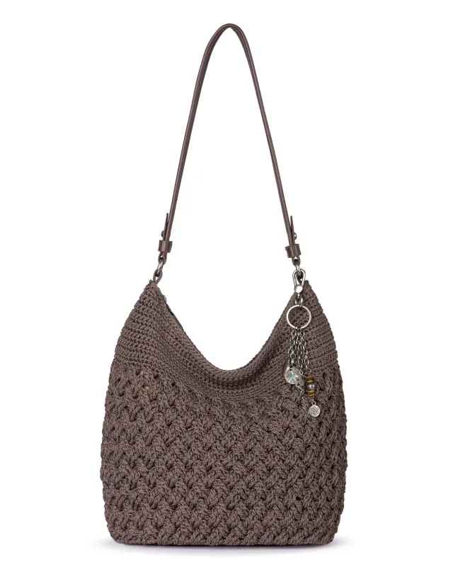 Sequoia Hobo - Hand Crochet - Mushroom Cozy Weave sold by Boston Proper