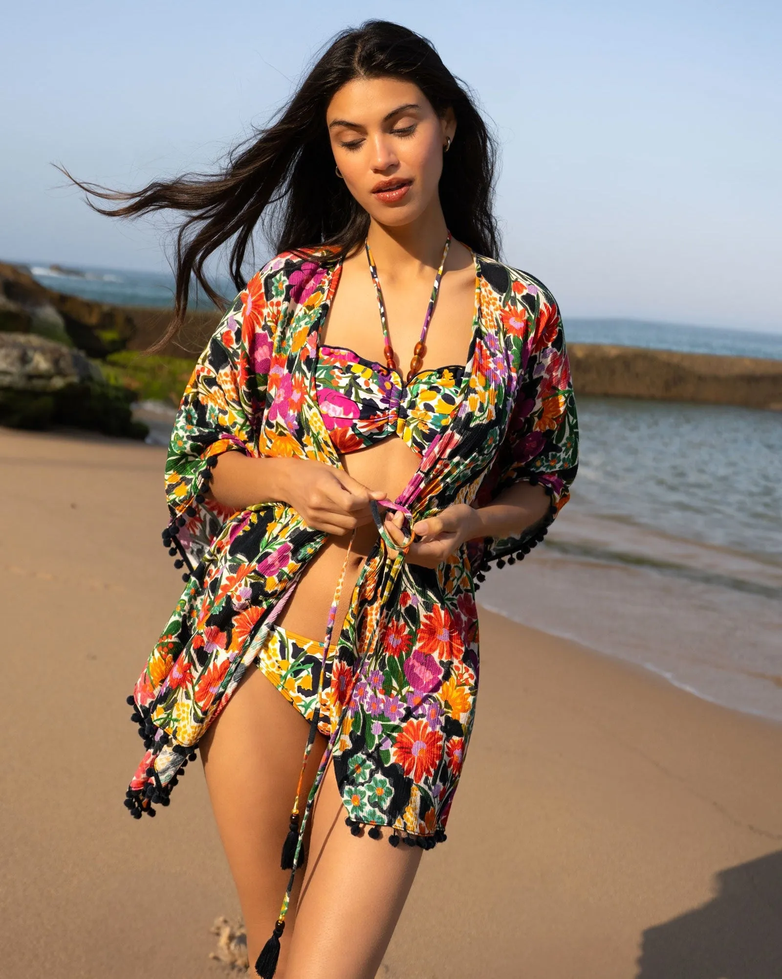 Audrey Caftan In Gardenia sold by Boston Proper product image thumbnail 4