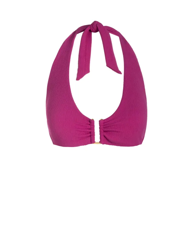 Shana Top In Plum Texture sold by Boston Proper