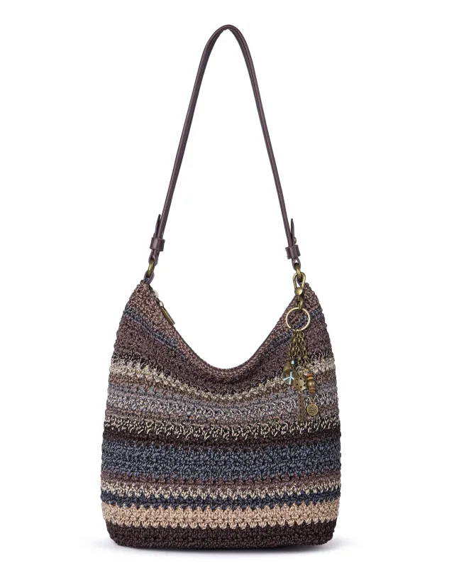 Sequoia Hobo - Hand Crochet - Aspen Stripe sold by Boston Proper