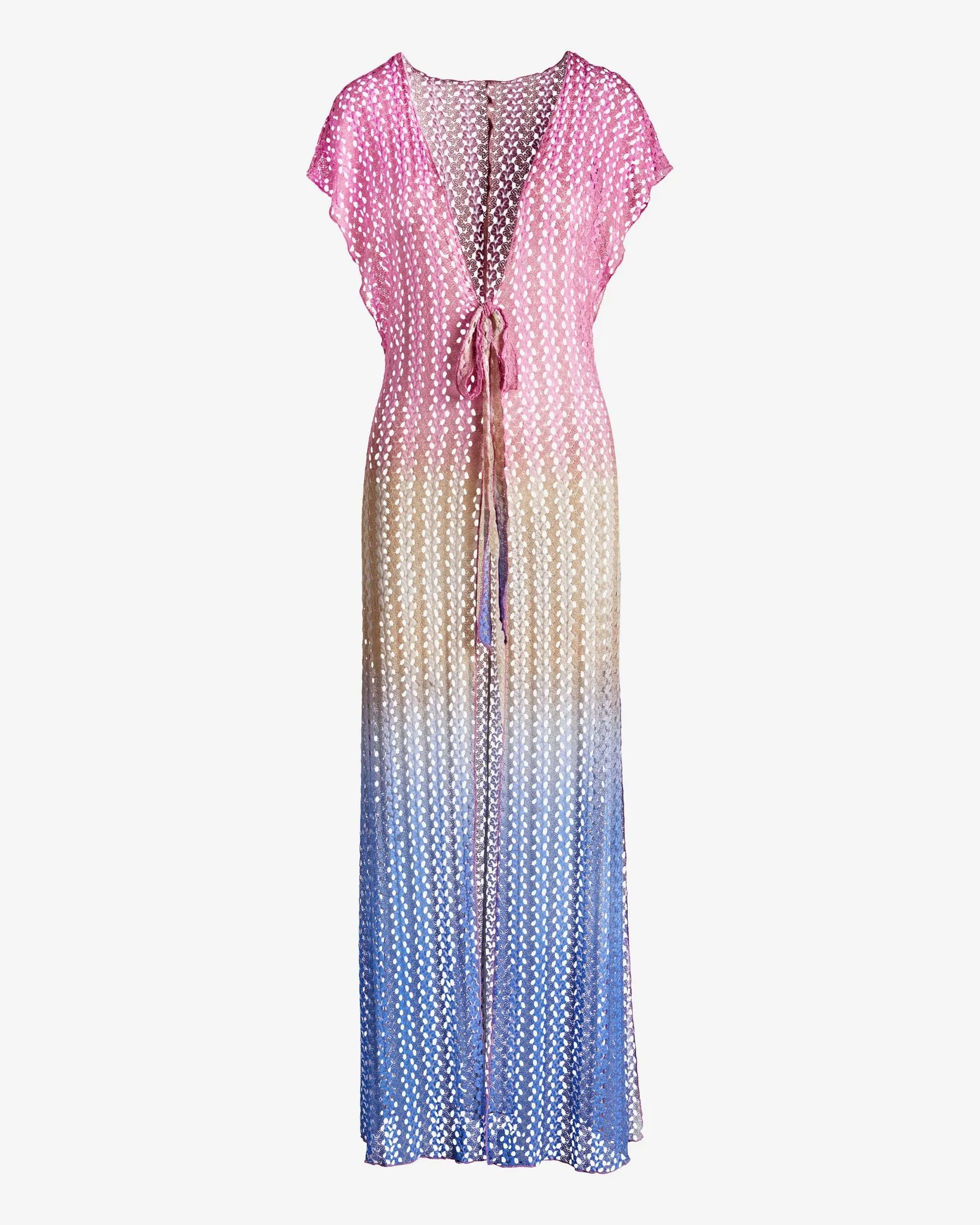 Ombre Crochet Maxi Coverup Pink Multi sold by Boston Proper product image thumbnail 2