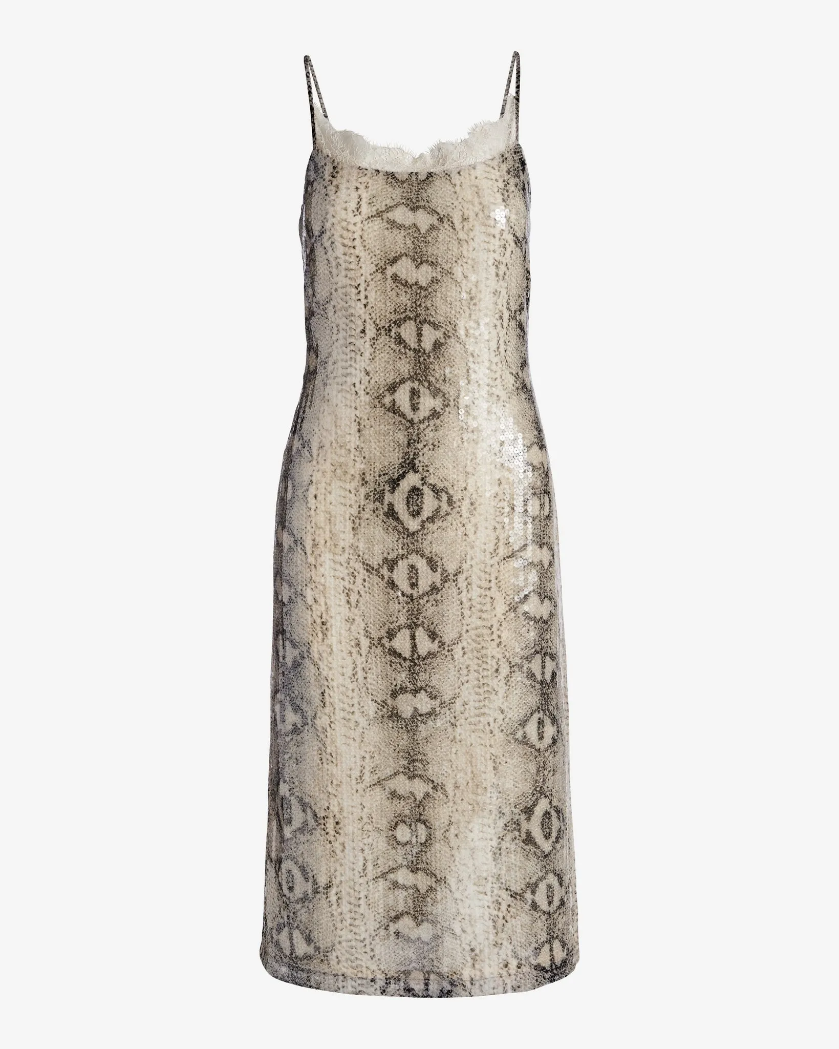Snake Sequin Slip Dress Gray Multi sold by Boston Proper product image thumbnail 2