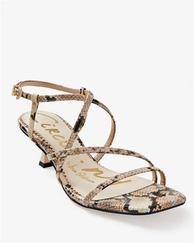 Strappy Kitten Heel Black Multi sold by Boston Proper